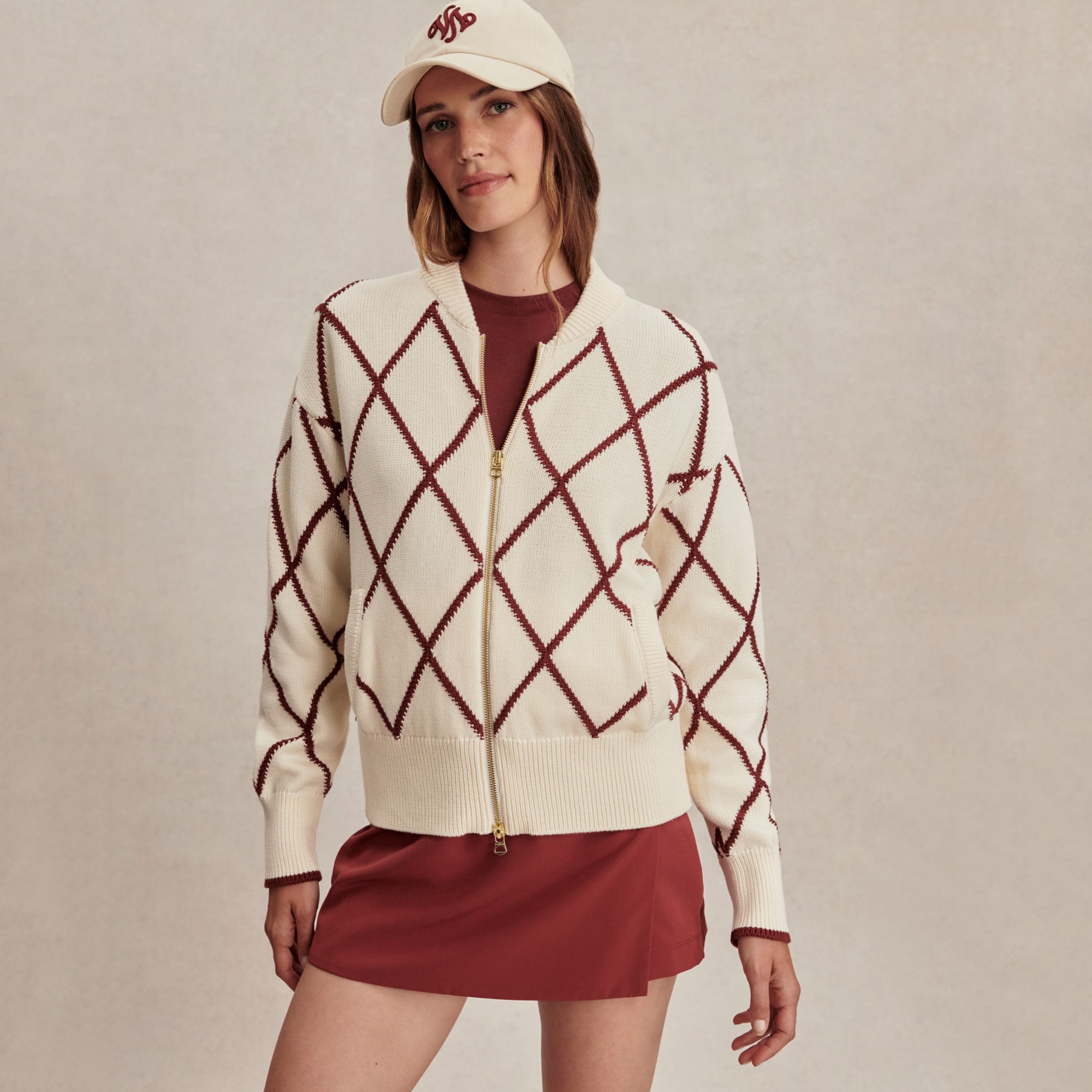 Varley Women's Nile Diamond Knit Jacket product image