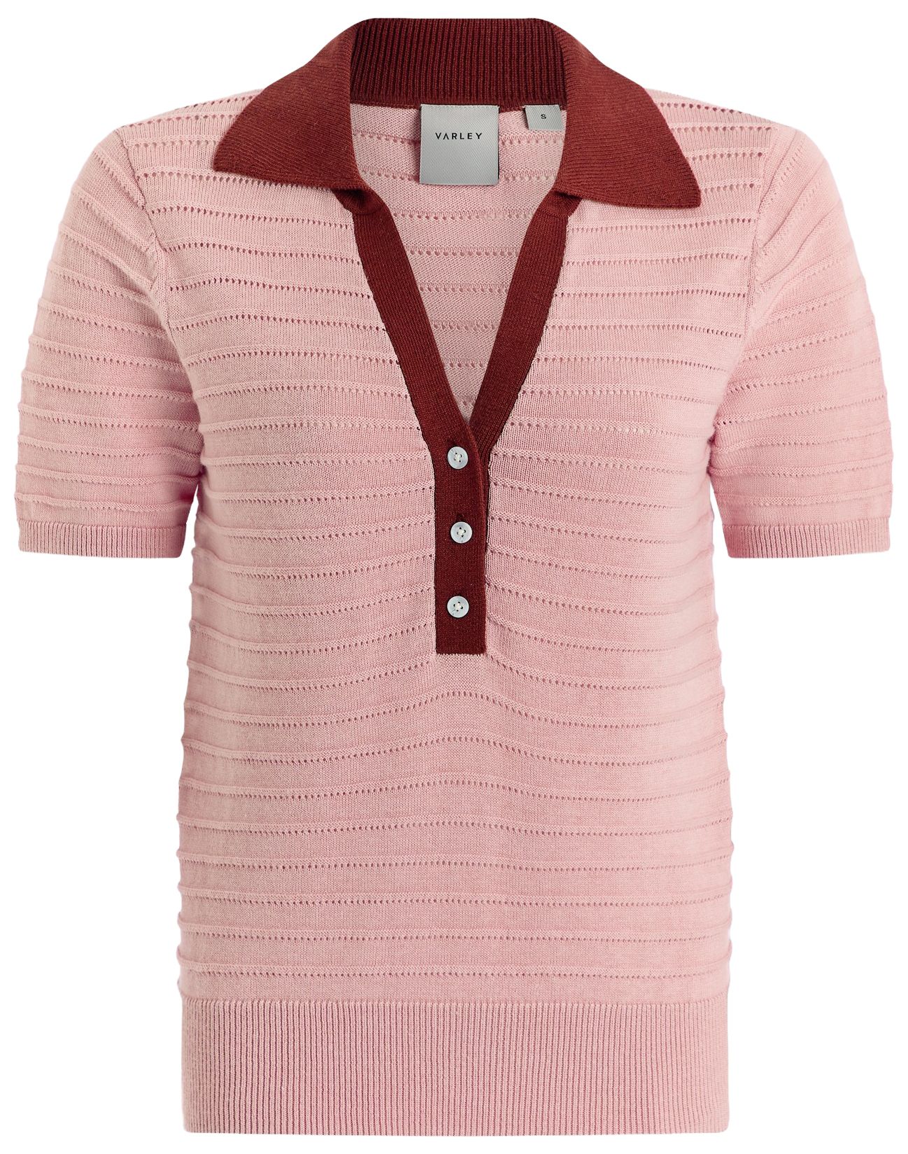 Varley Women's Wren Knit Short Sleeve Polo product image