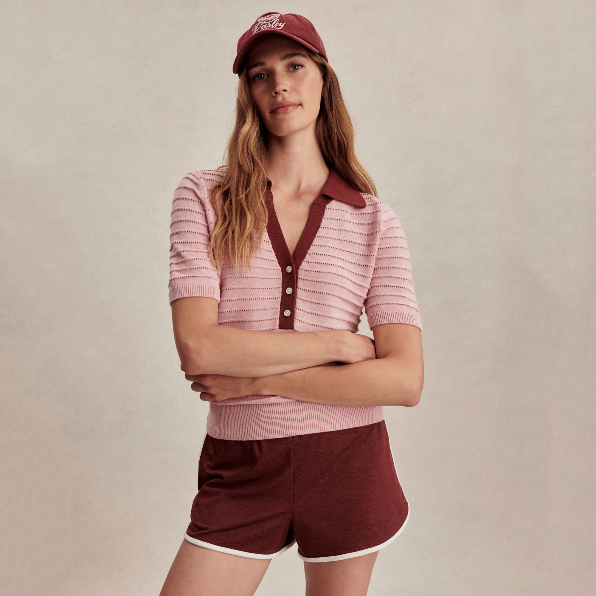 Varley Women's Wren Knit Short Sleeve Polo product image