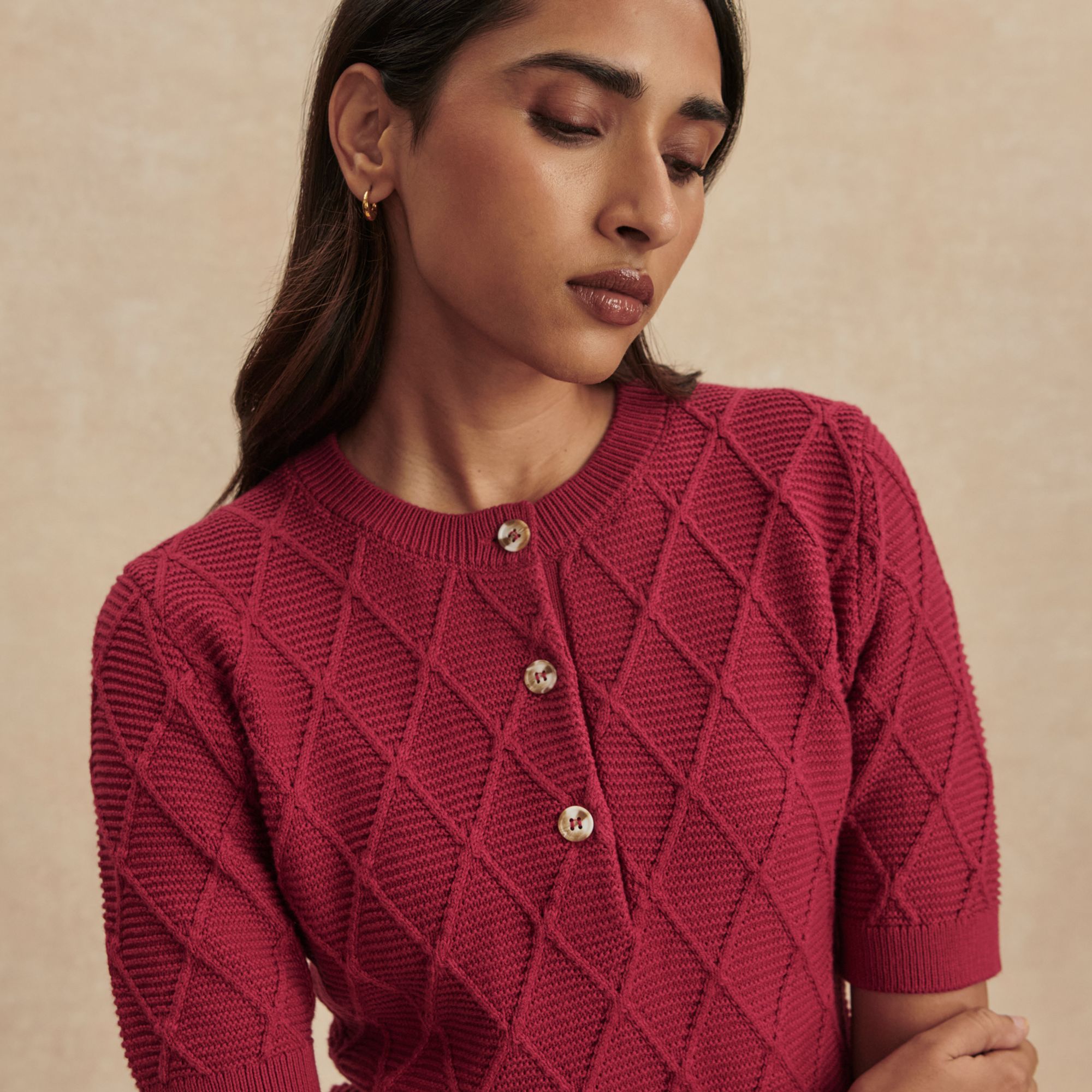 Varley Women's Merryn Diamond Knit Top product image