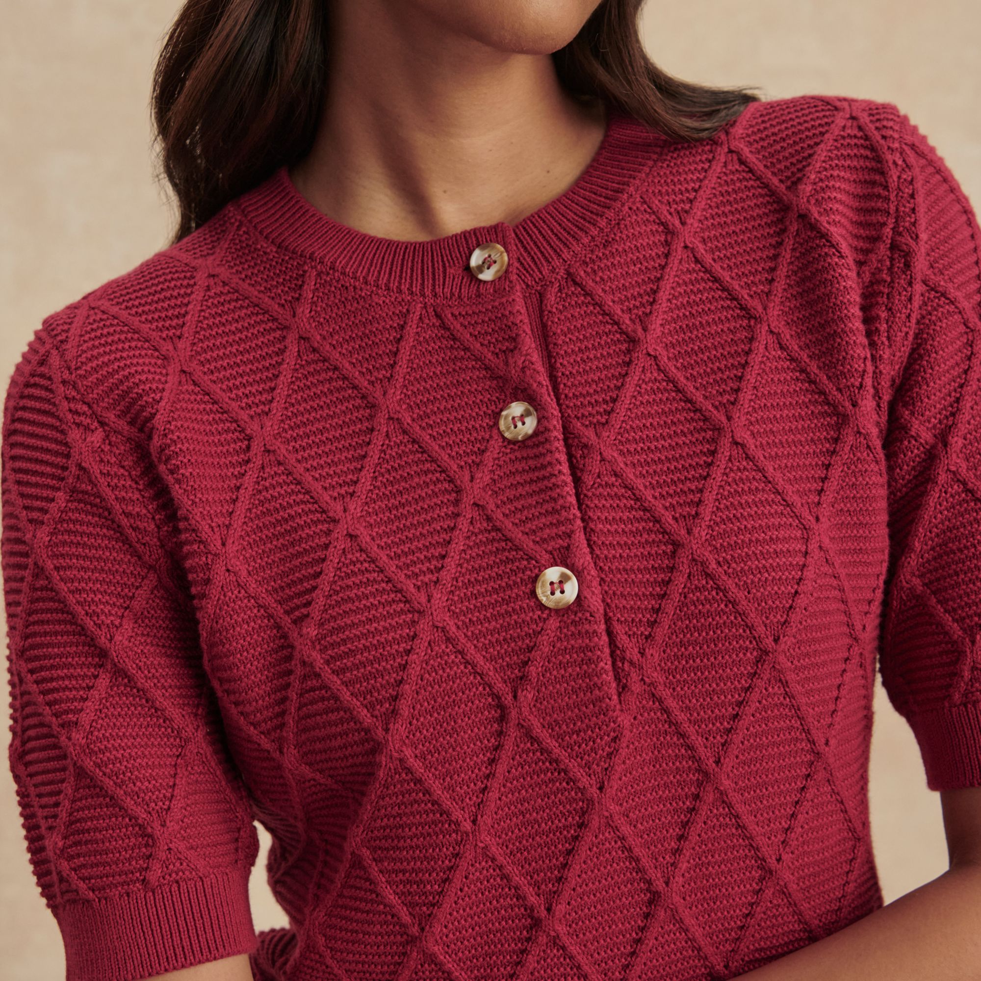 Varley Women's Merryn Diamond Knit Top product image