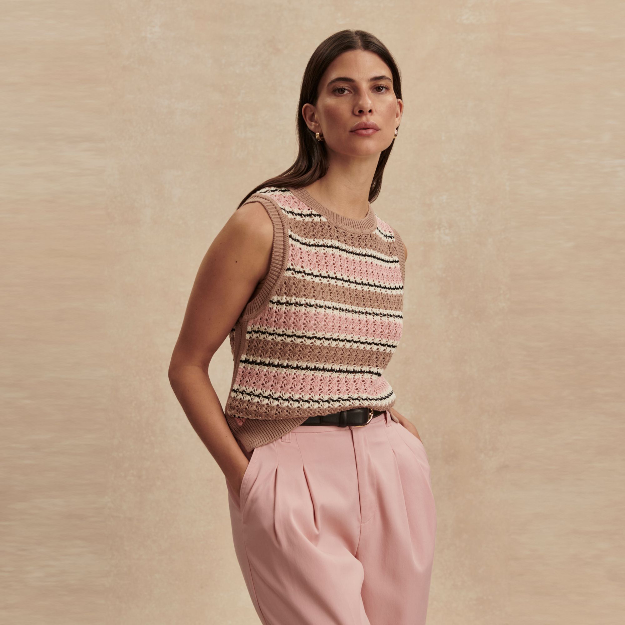 Varley Women's Deeley Stripe Stitch Tank product image