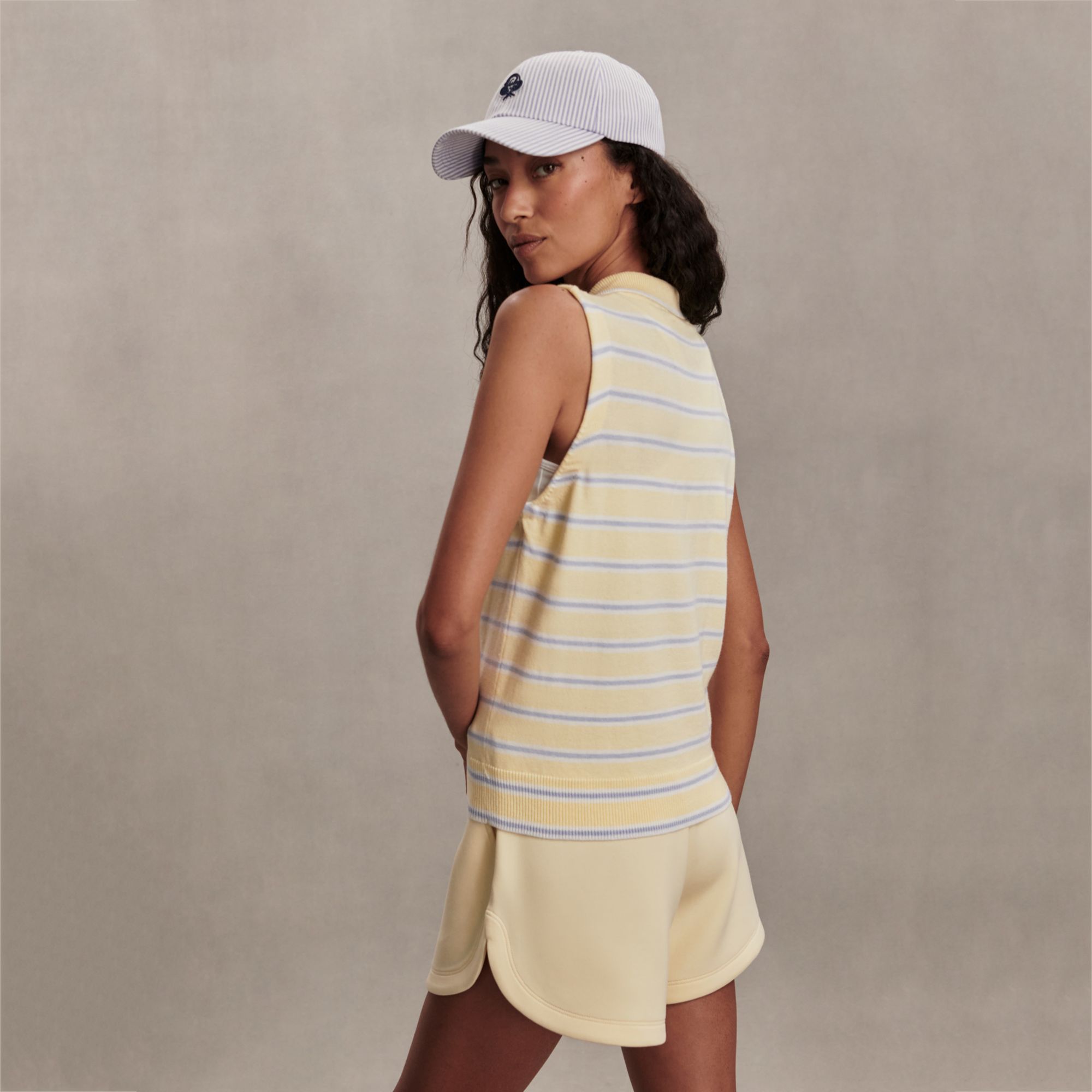 Varley Women's Rue Stripe Sleeveless Polo product image