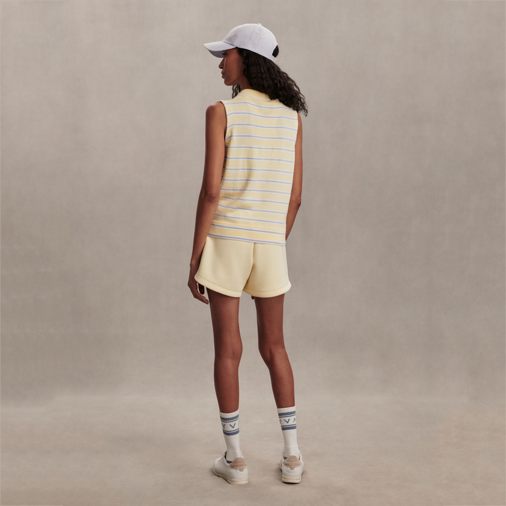 Varley Women's Rue Stripe Sleeveless Polo product image