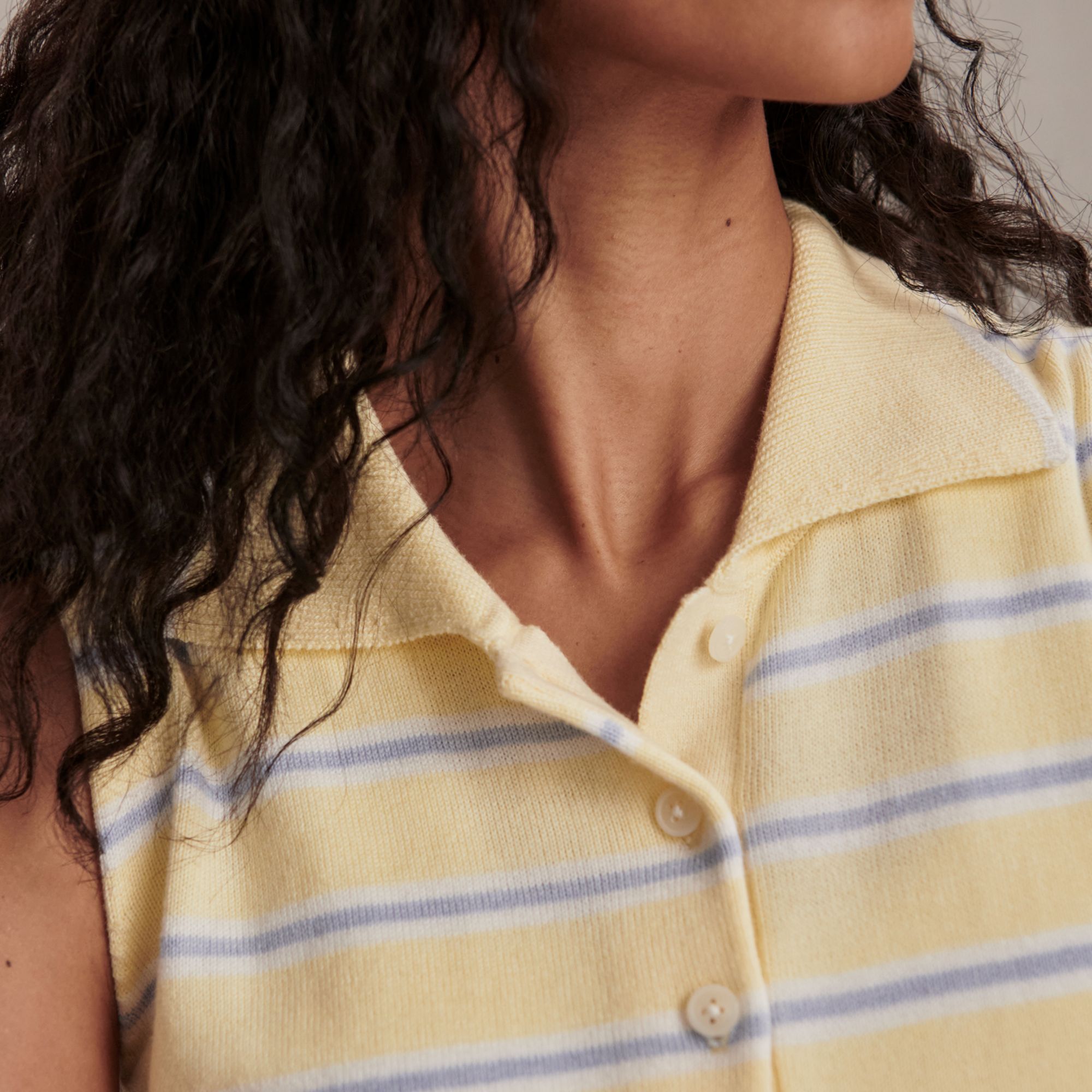 Varley Women's Rue Stripe Sleeveless Polo product image