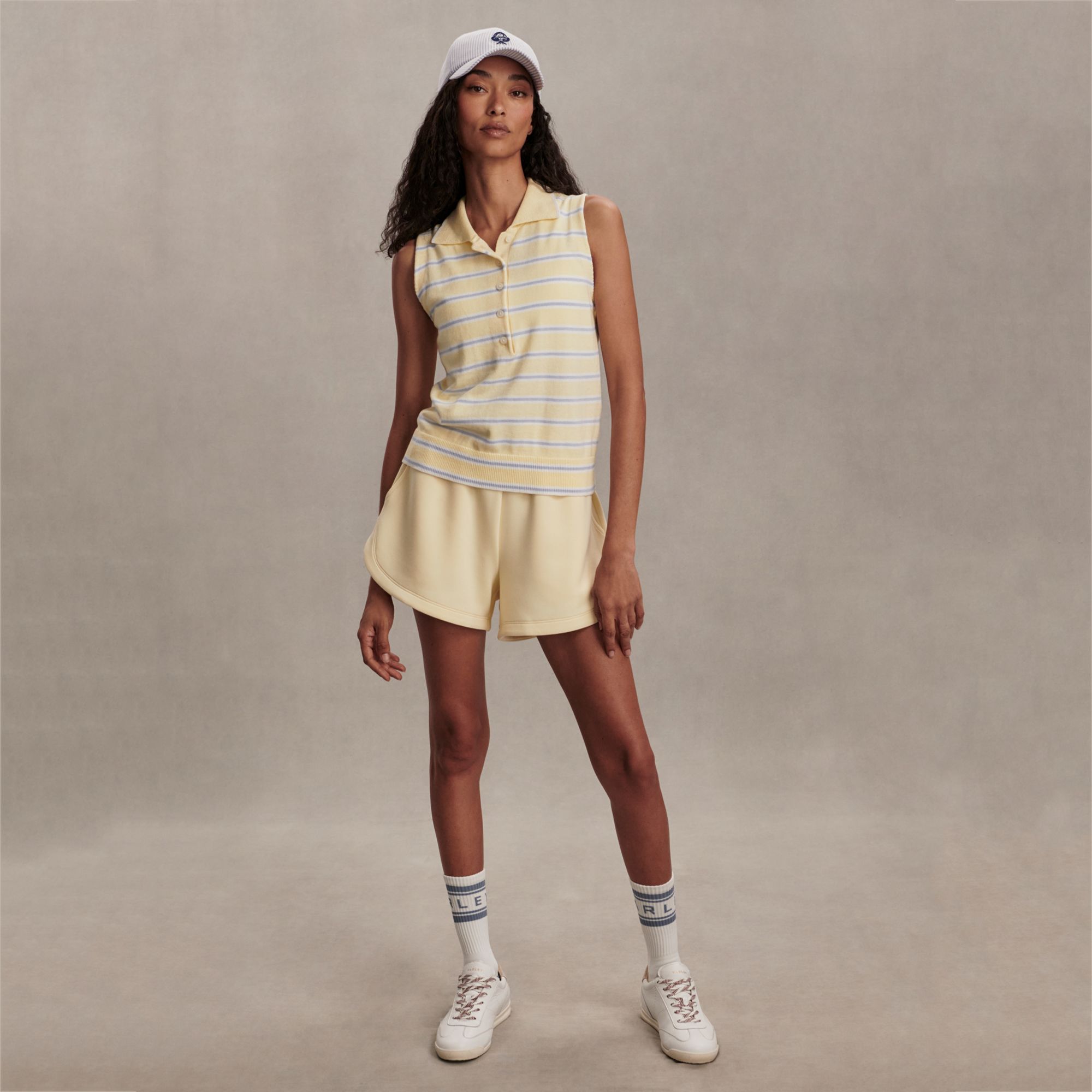 Varley Women's Rue Stripe Sleeveless Polo product image