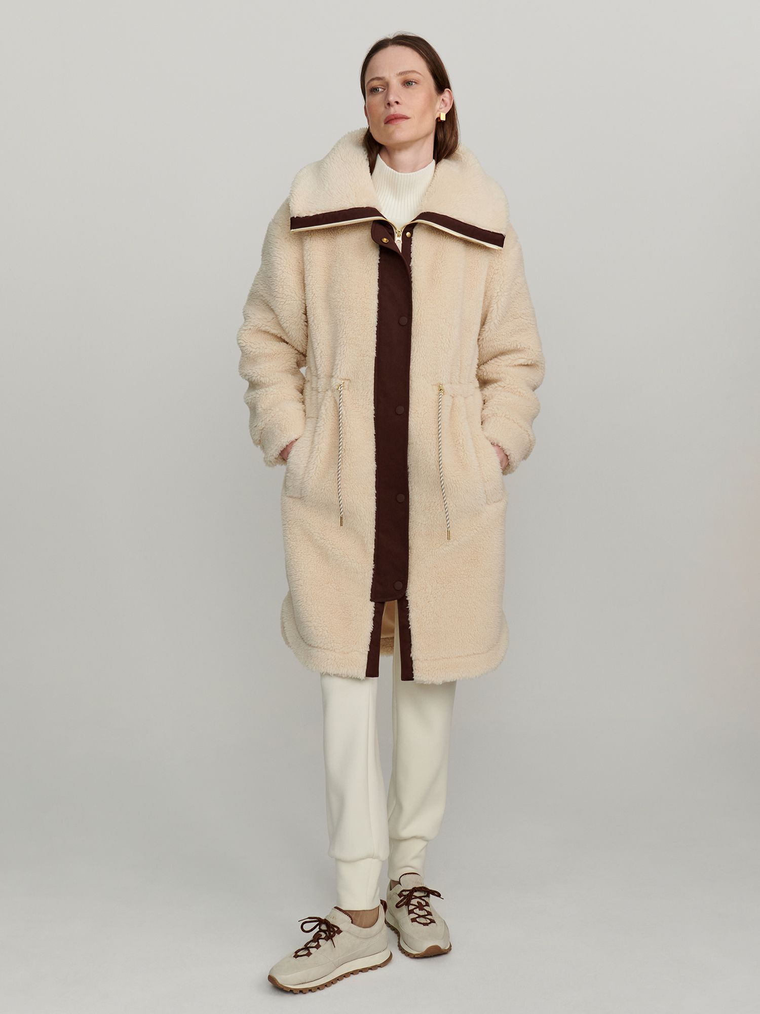 Varley Women's Jeremy Long Sherpa Coat Jacket product image