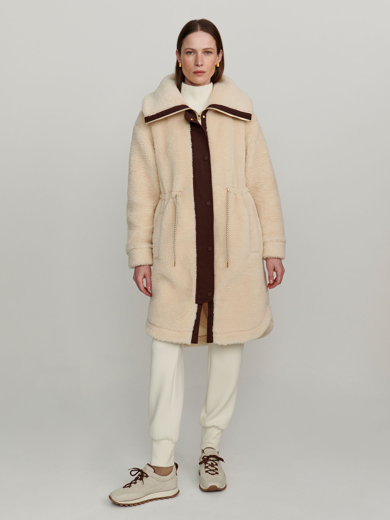 Varley Women's Jeremy Long Sherpa Coat Jacket product image