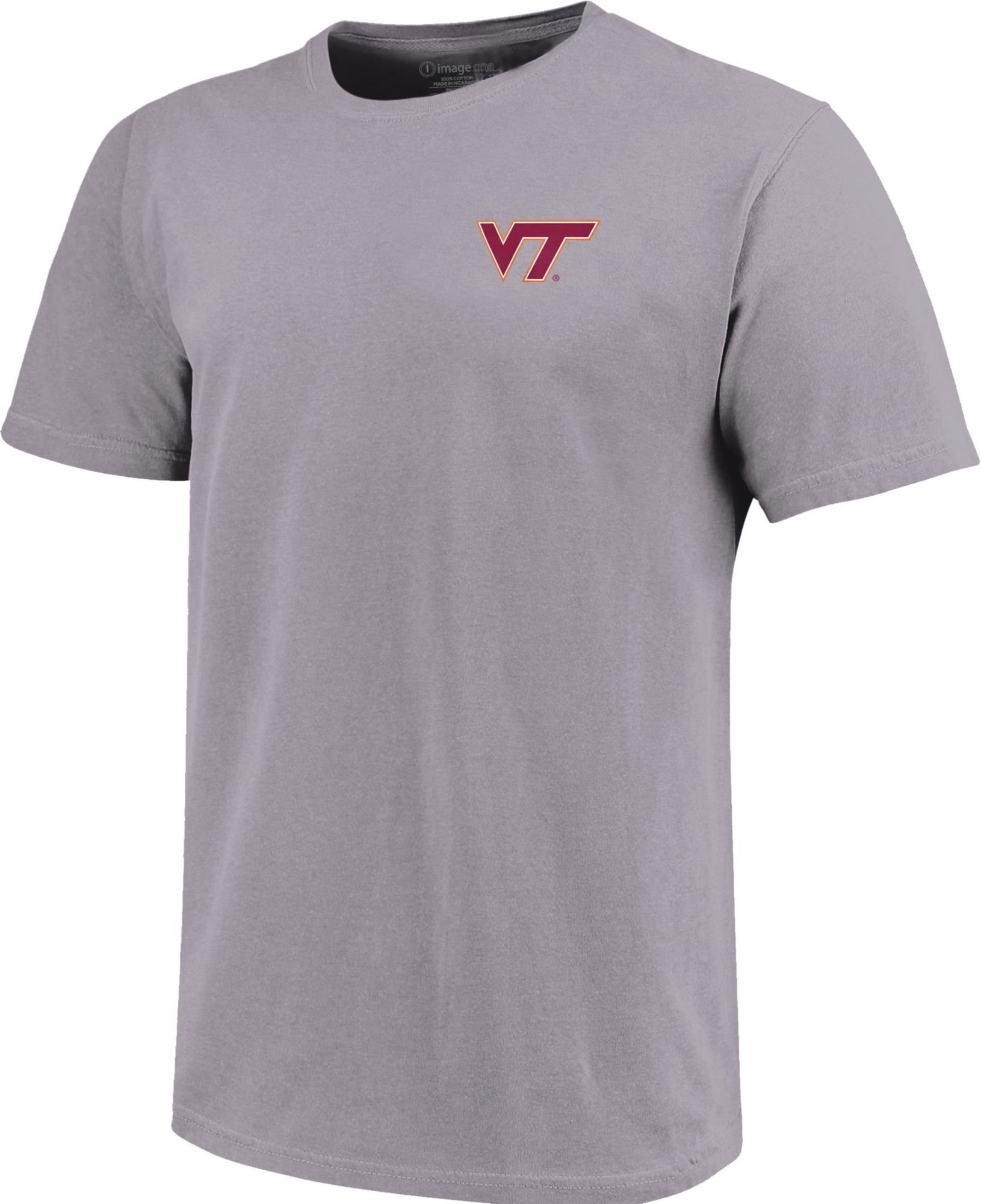 Image One Virginia Tech Hokies Grey Helmet Arch T-Shirt