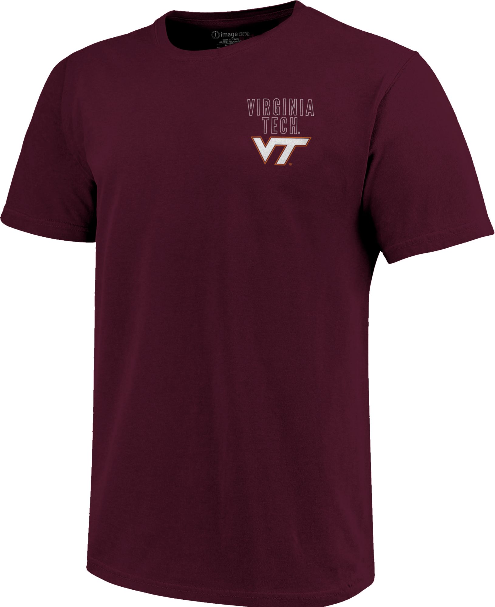 Image One Men's Virginia Tech Hokies Maroon Fight Song T-Shirt product image