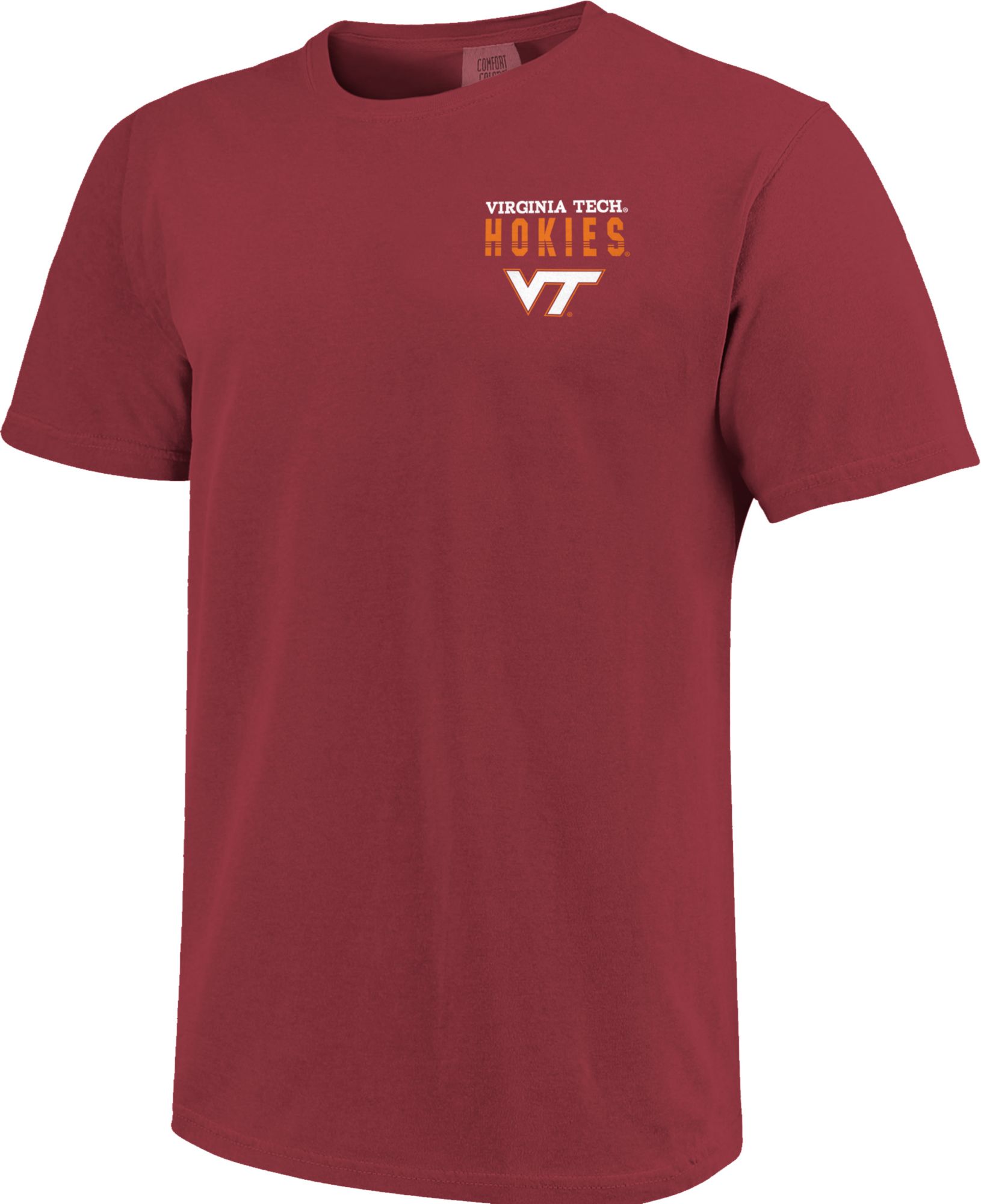 Image One Men's Virginia Tech Hokies Maroon Retro Poster T-Shirt product image