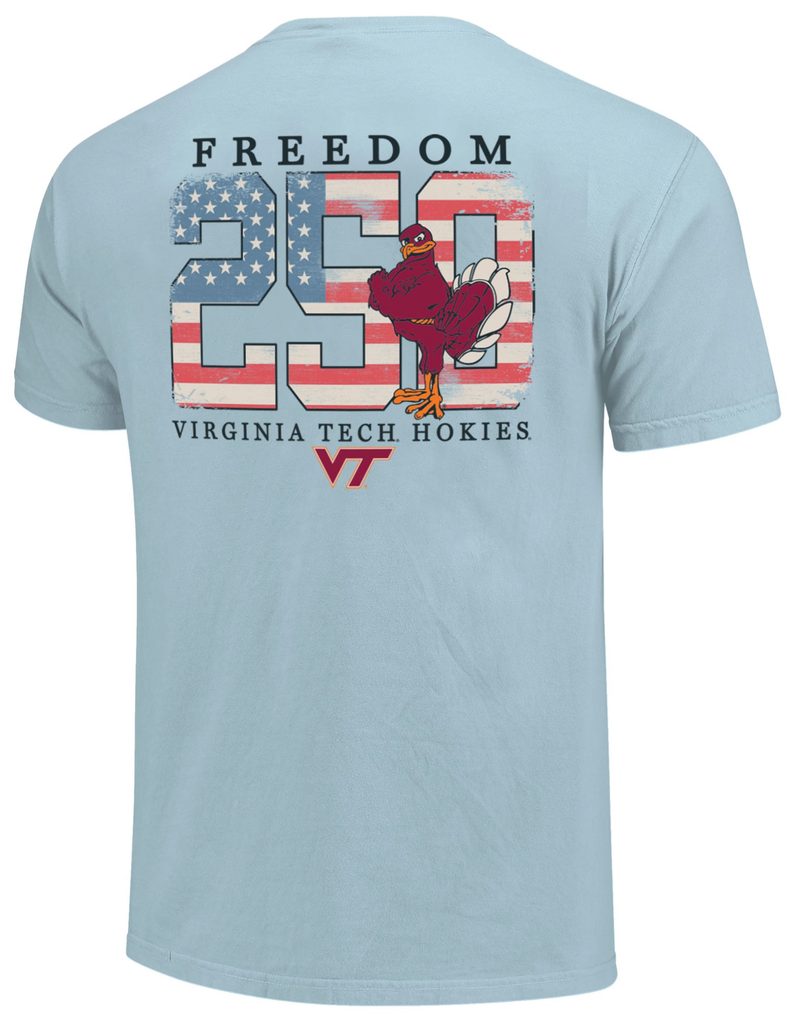Image One Men's Virginia Tech Hokies Chambray Americana Mascot 250 T-Shirt product image