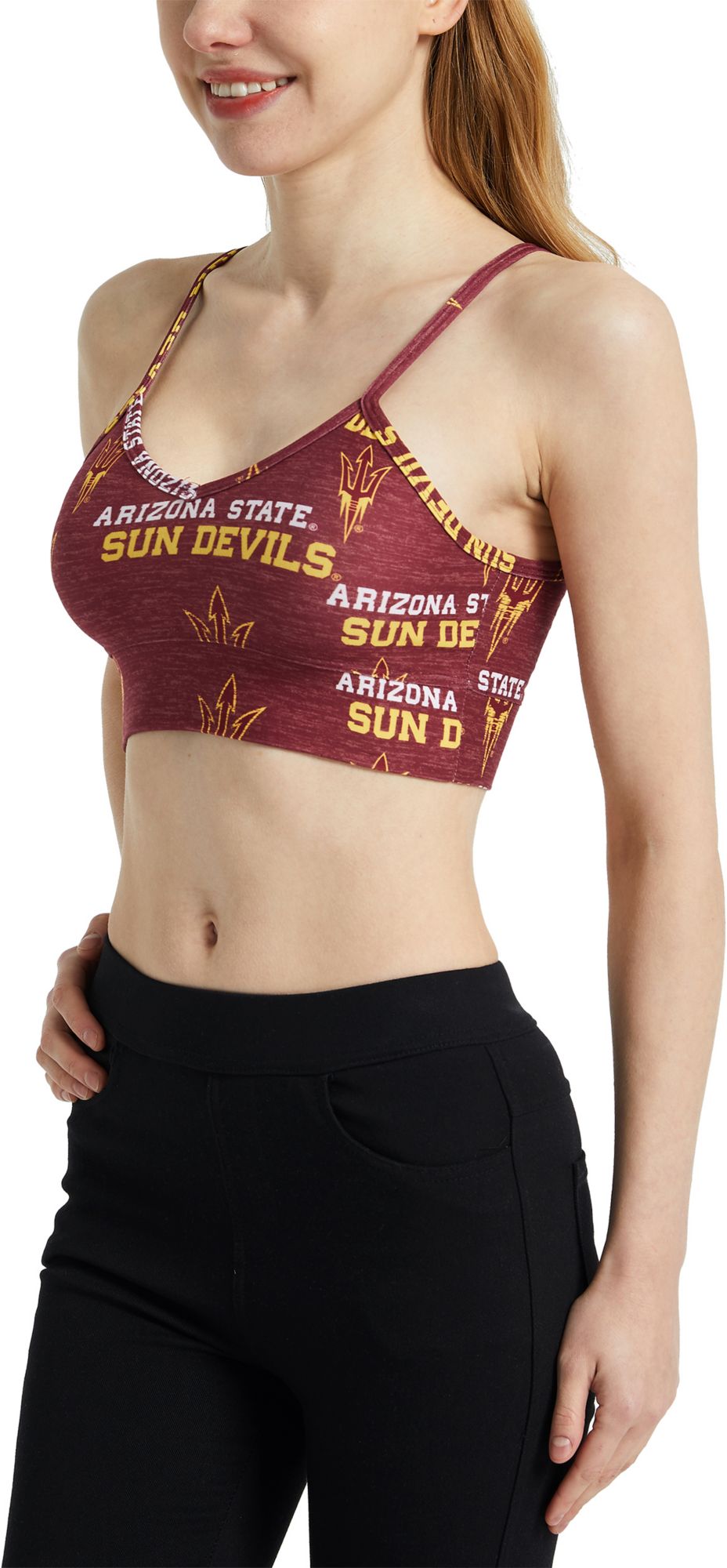 Concepts Sport Women's Arizona State Sun Devils Maroon Zest Knit Bralette product image