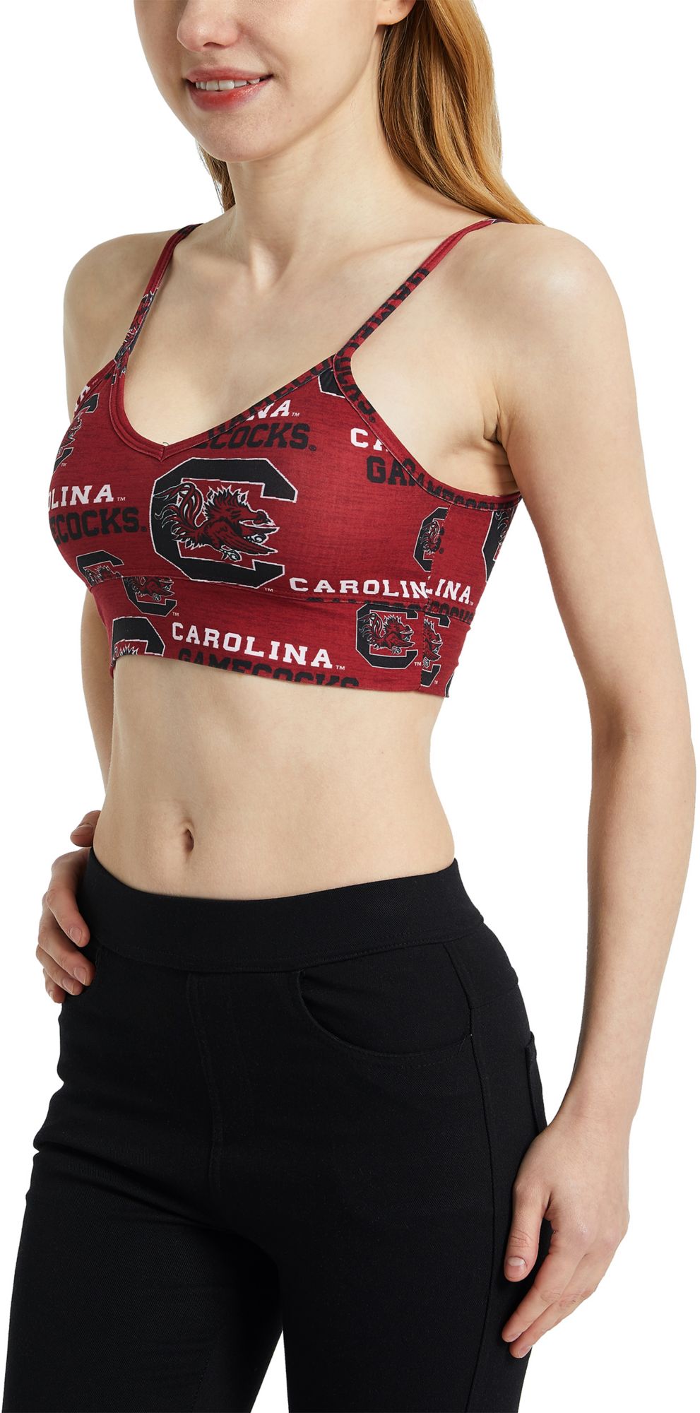 Concepts Sport Women's South Carolina Gamecocks Garnet Zest Knit Bralette product image