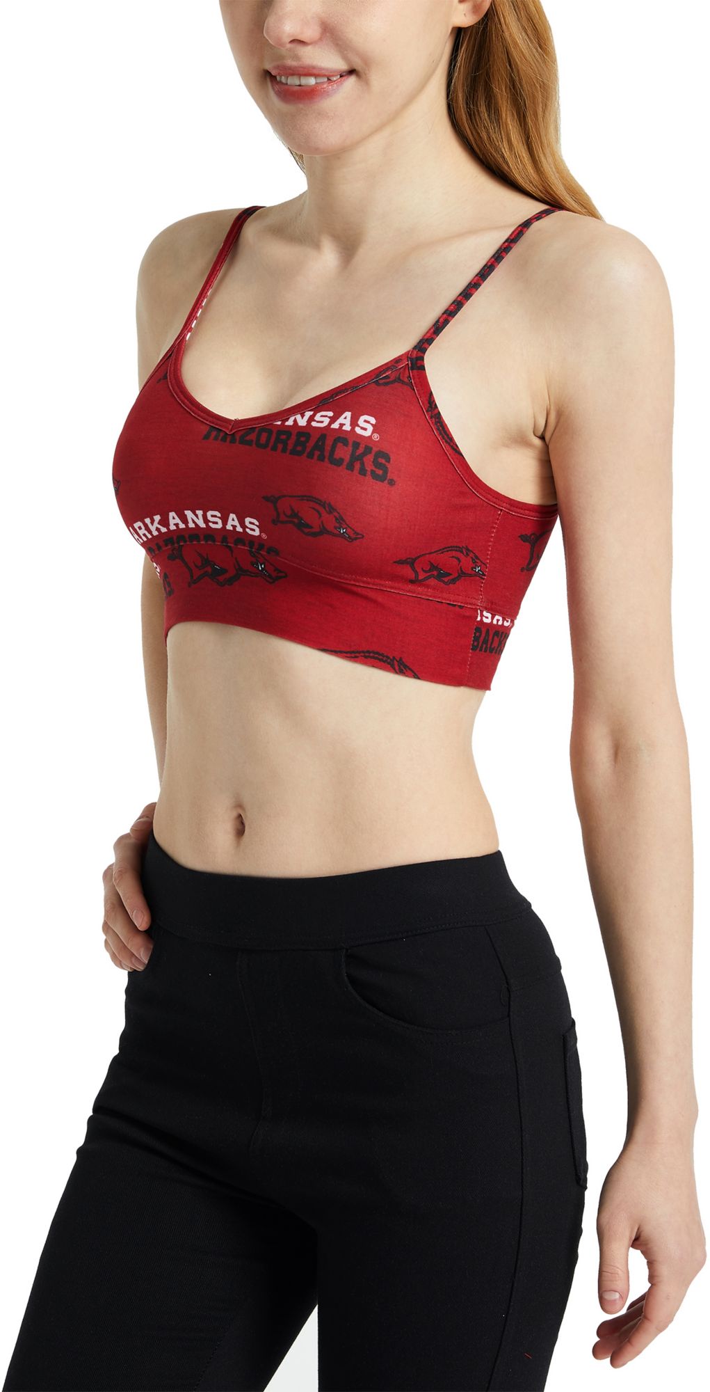 Concepts Sport Women's Arkansas Razorbacks Cardinal Zest Knit Bralette product image