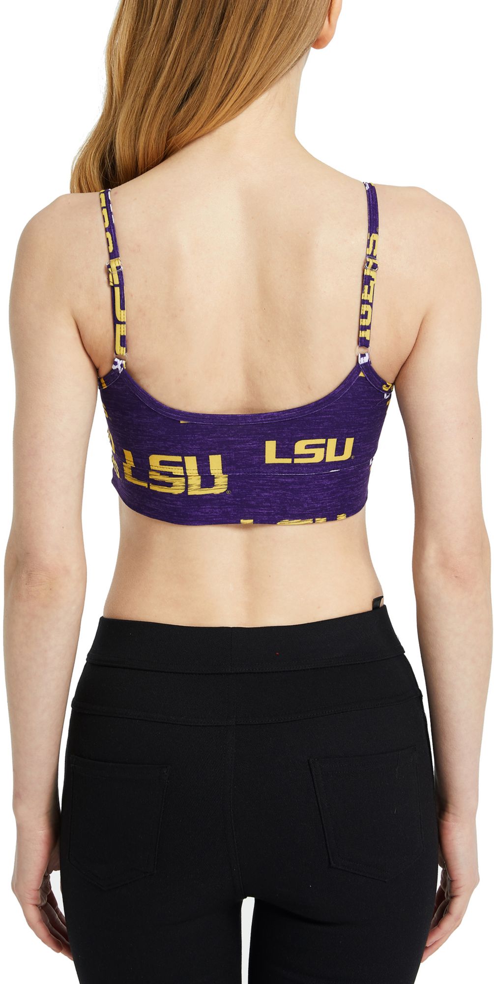 Concepts Sport Women's LSU Tigers Purple Zest Knit Bralette product image