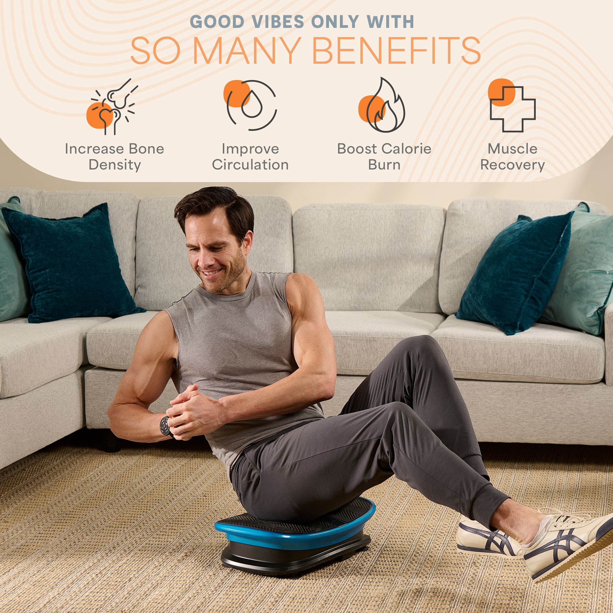 Lifepro VibraAI Thermo Heated Vibration Plate product image