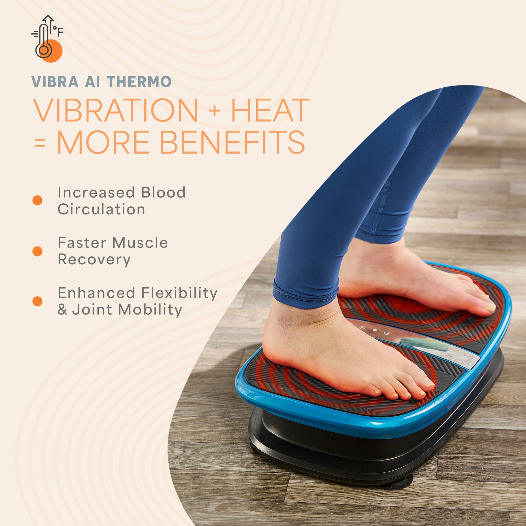 Lifepro VibraAI Thermo Heated Vibration Plate product image