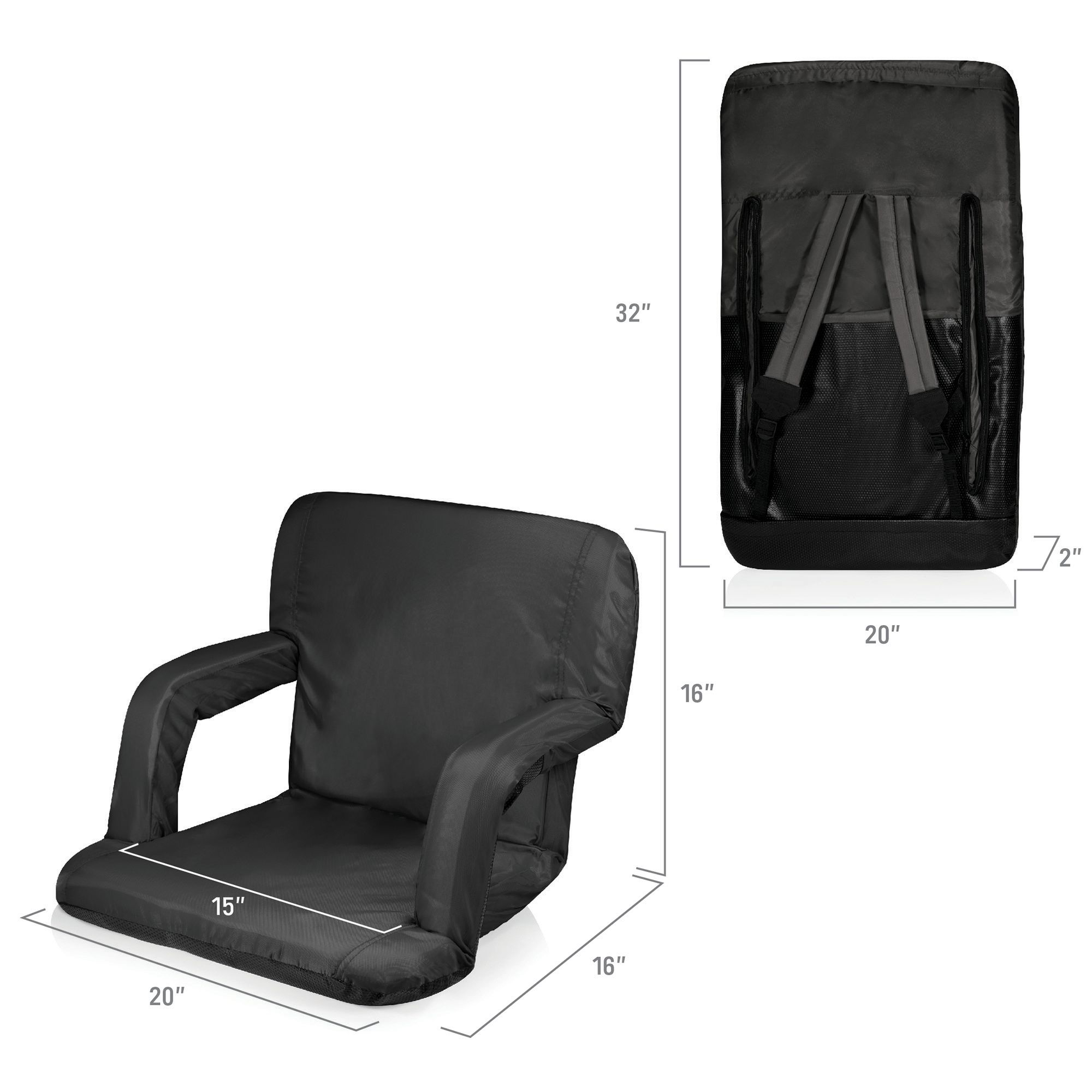 Picnic Time Ventura Portable Reclining Stadium Seat product image