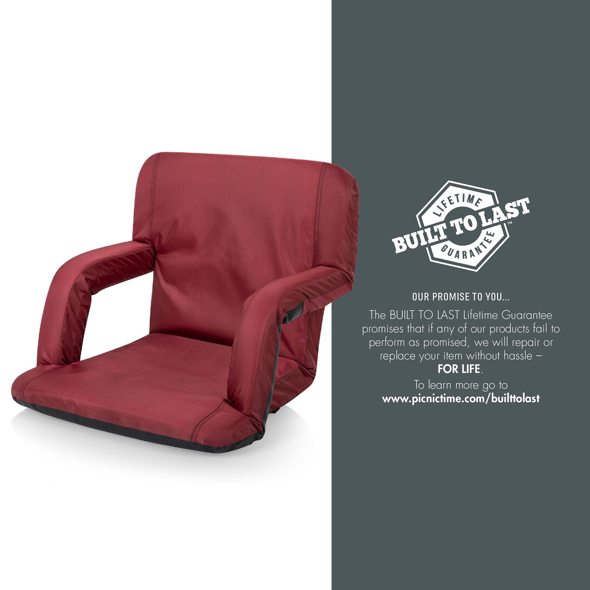 Picnic Time Ventura Portable Reclining Stadium Seat product image