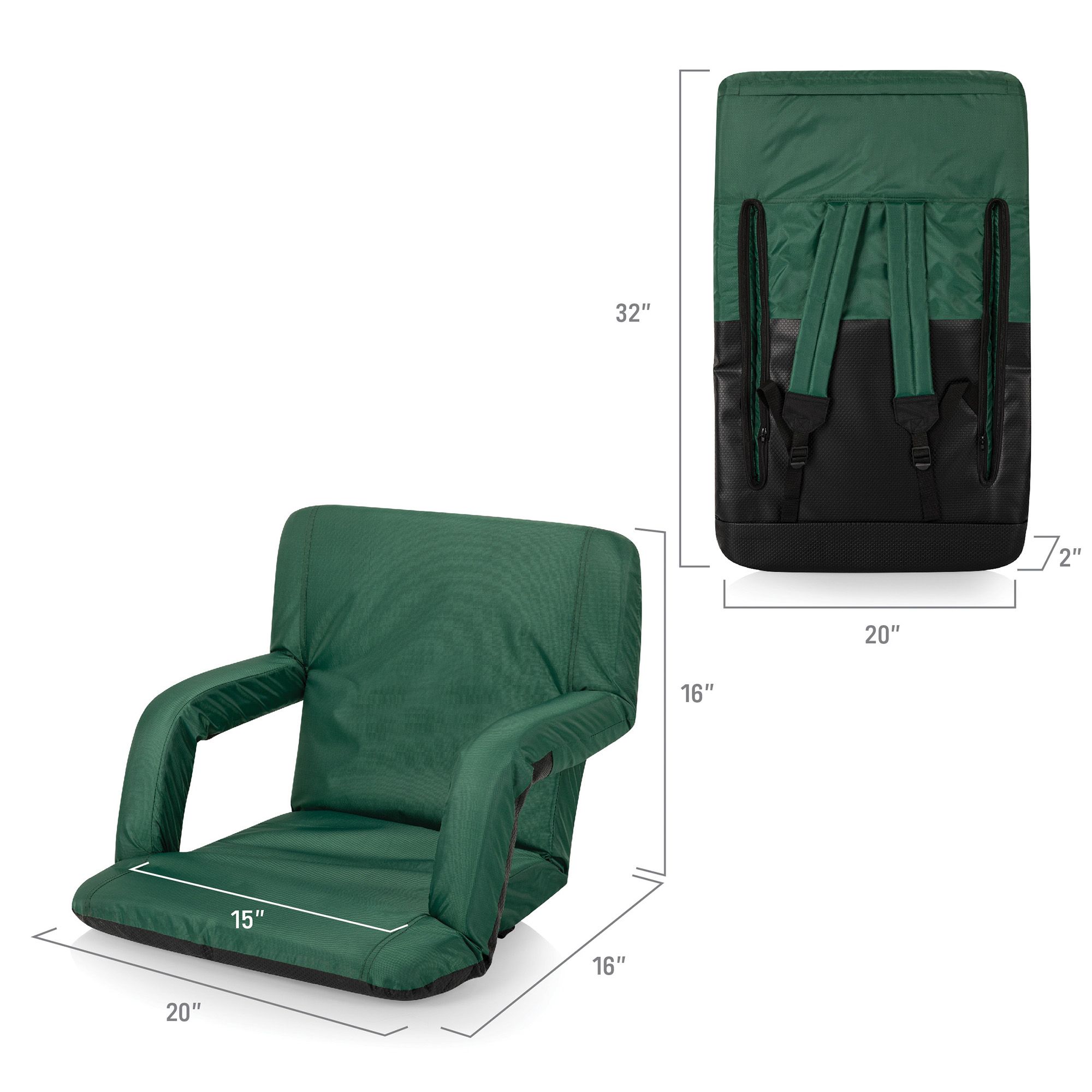 Picnic Time Ventura Portable Reclining Stadium Seat product image