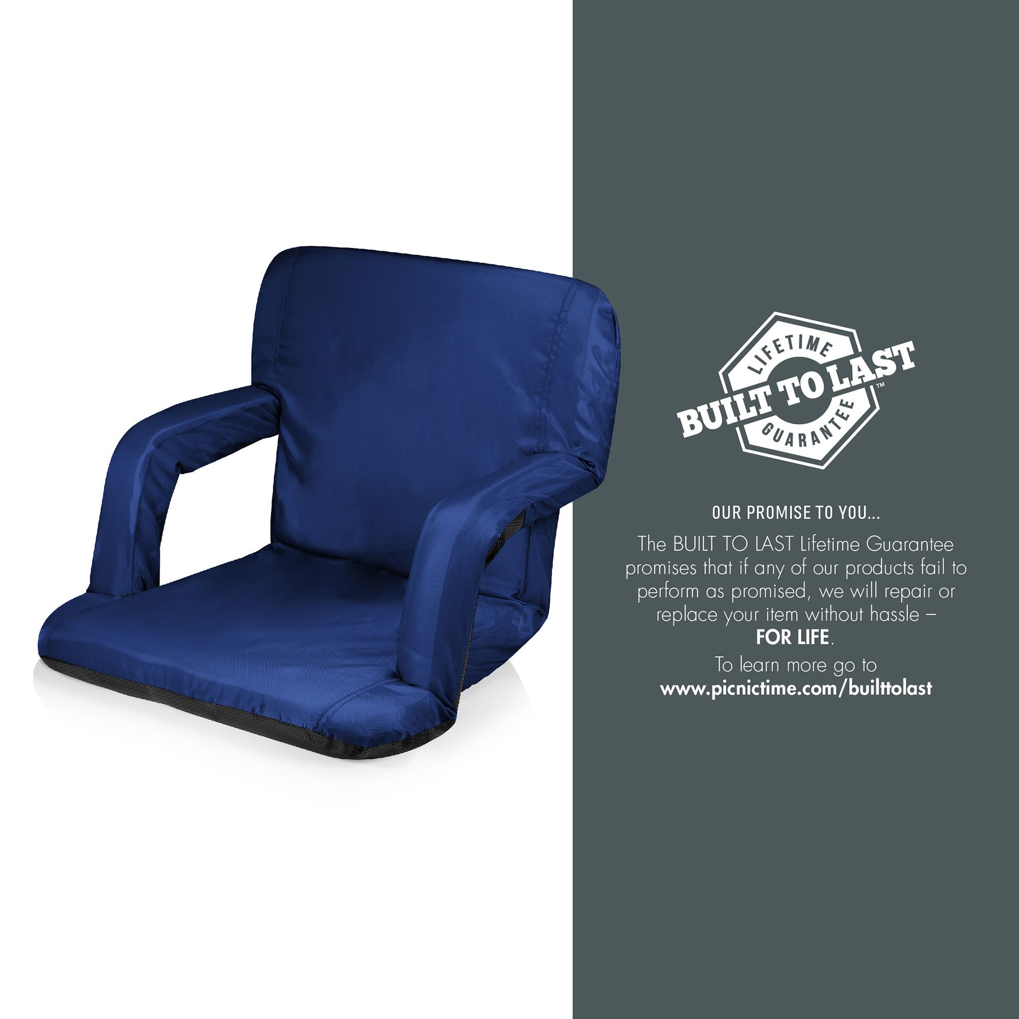 Picnic Time Ventura Portable Reclining Stadium Seat product image