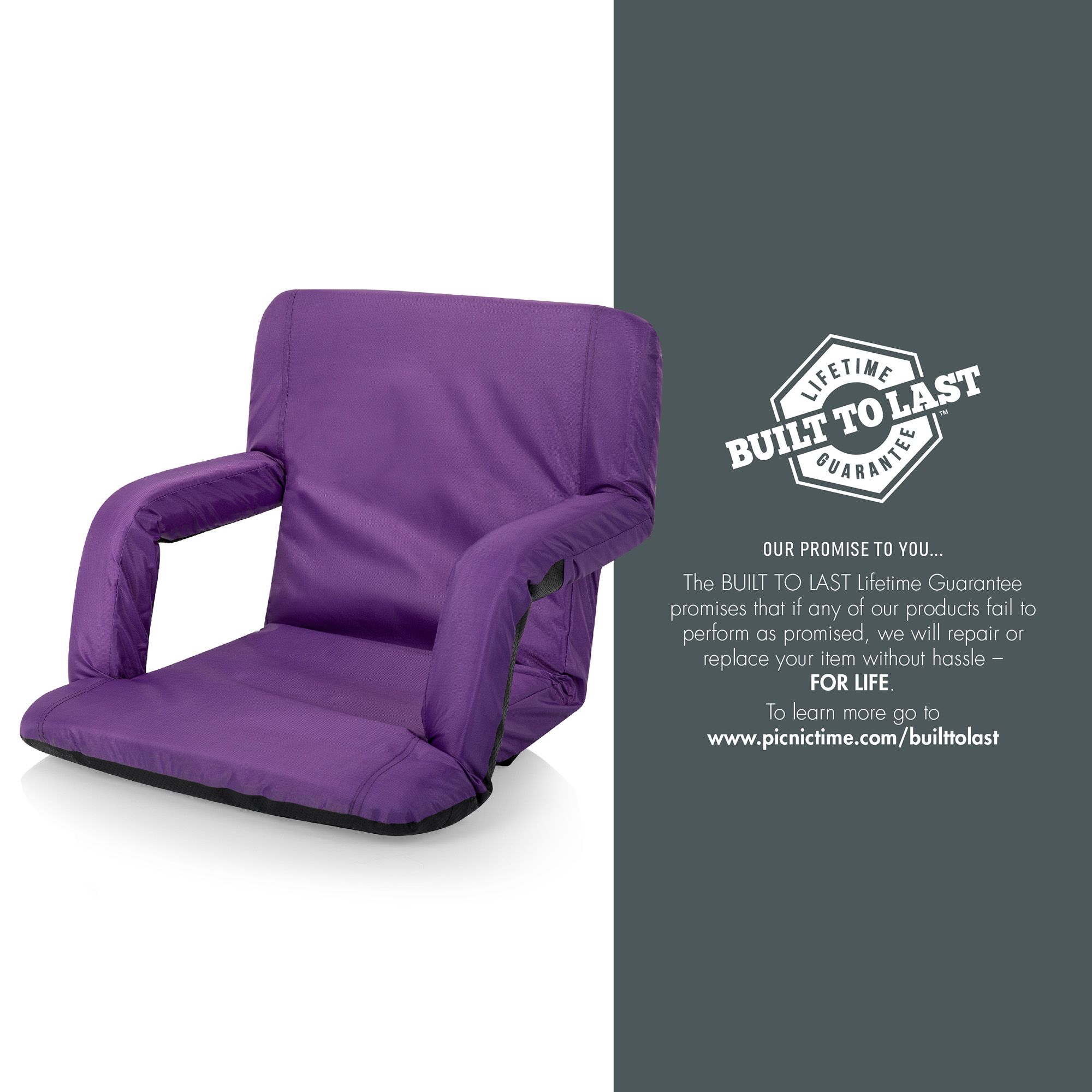 Picnic Time Ventura Portable Reclining Stadium Seat product image