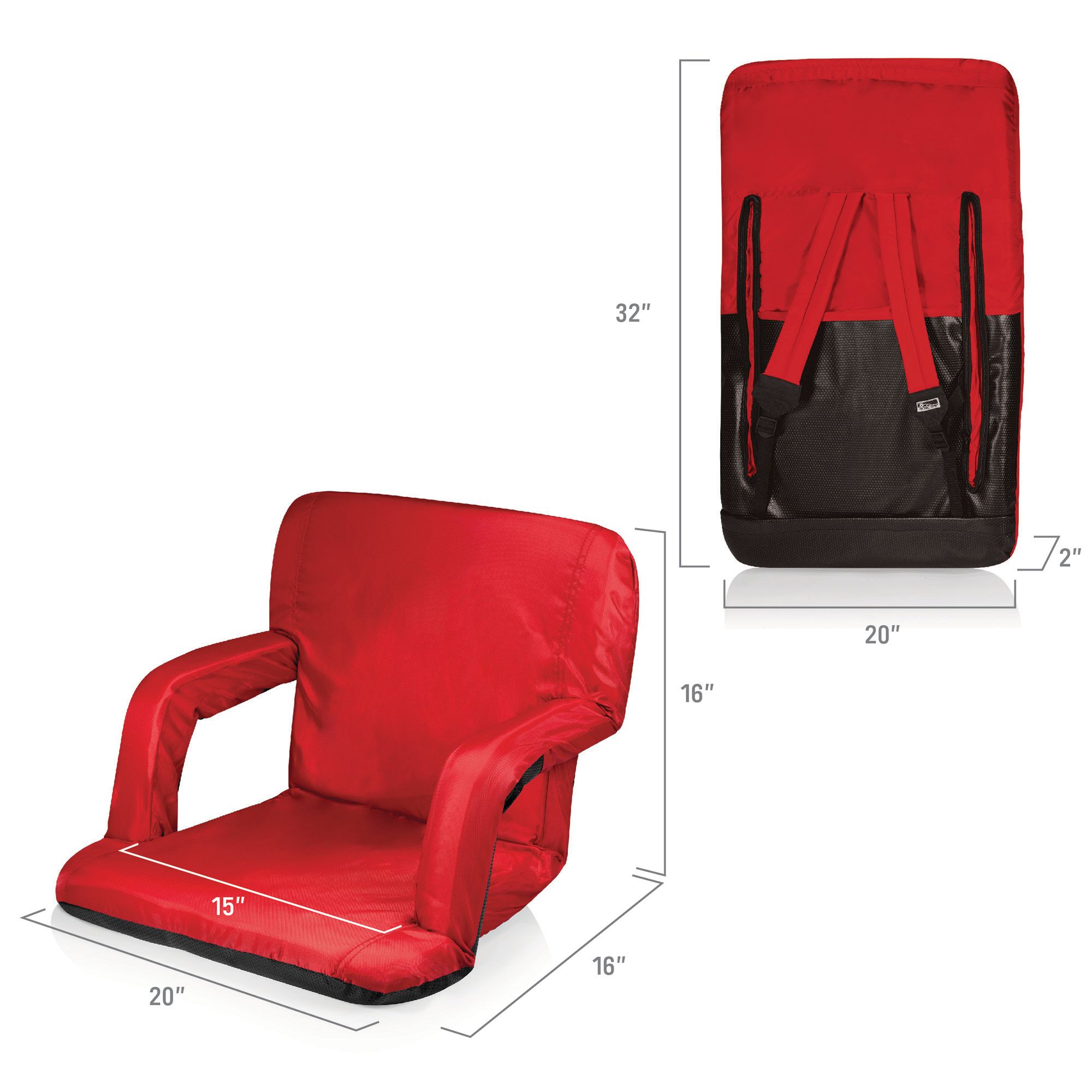 Picnic Time Ventura Portable Reclining Stadium Seat product image