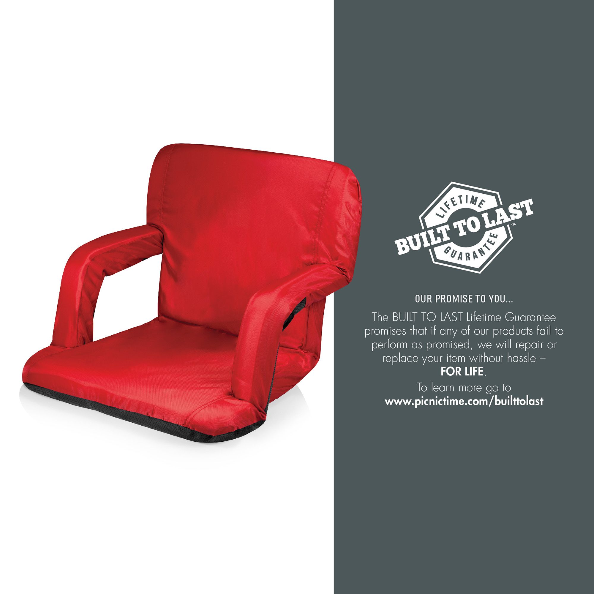 Picnic Time Ventura Portable Reclining Stadium Seat product image