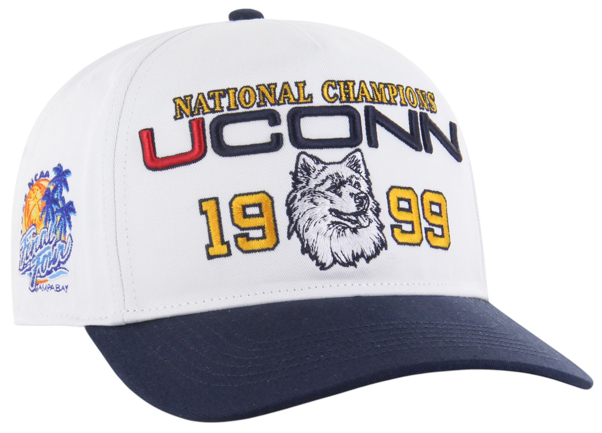 '47 Adult UConn Huskies White March Madness Hitch Adjustable Hat product image