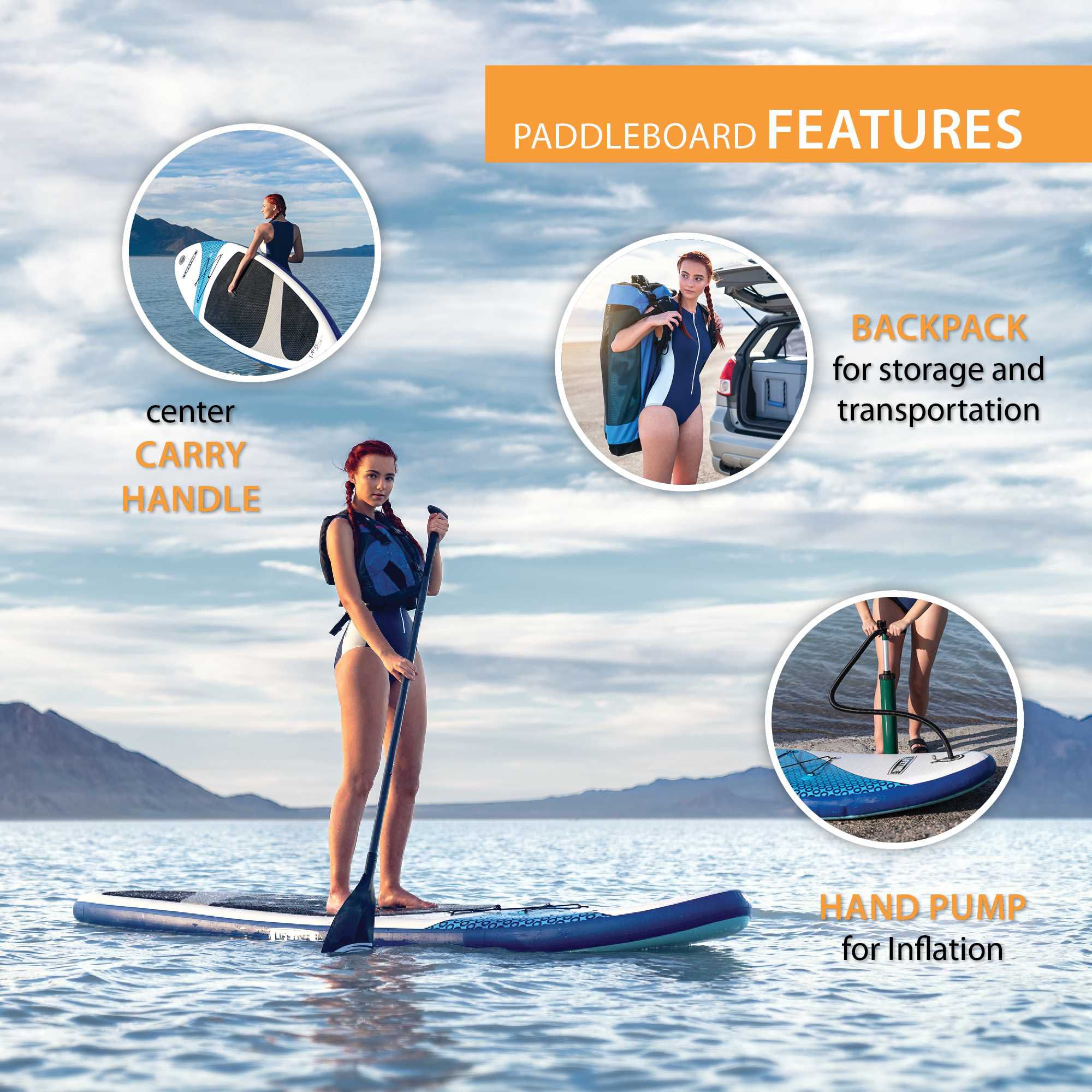 Lifetime Vista Inflatable Stand-Up Paddle Board Set