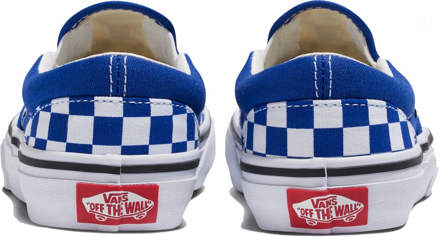 Vans Kids Preschool Checkerboard Classic Slip On Shoes