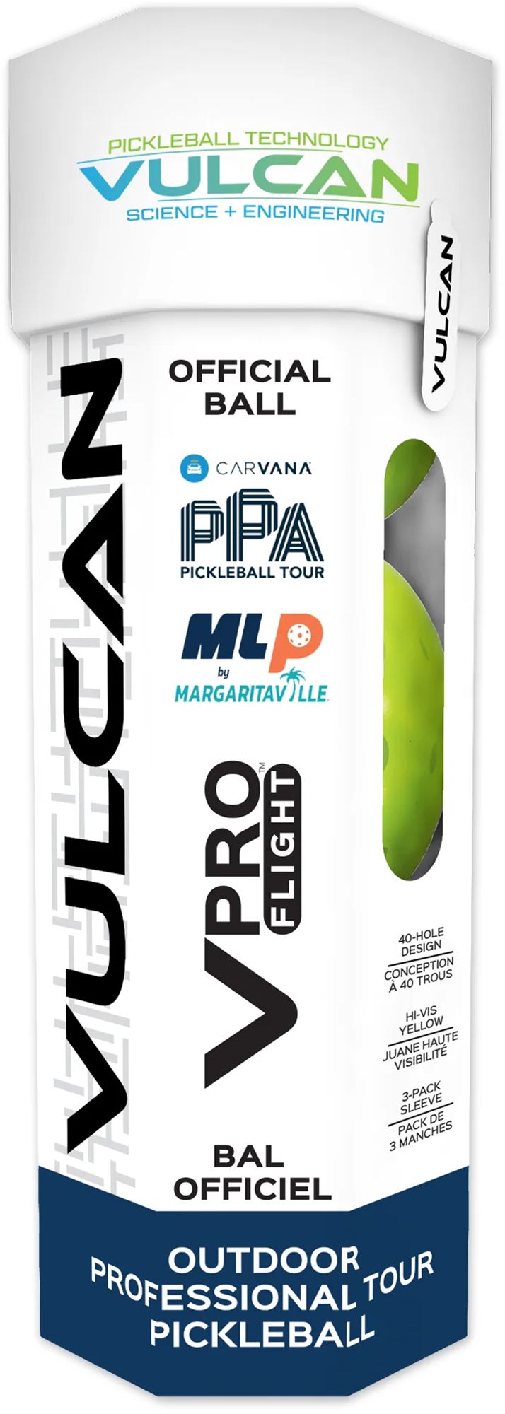 Vulcan VPRO FLIGHT Outdoor Pickleball - 3 Pack product image