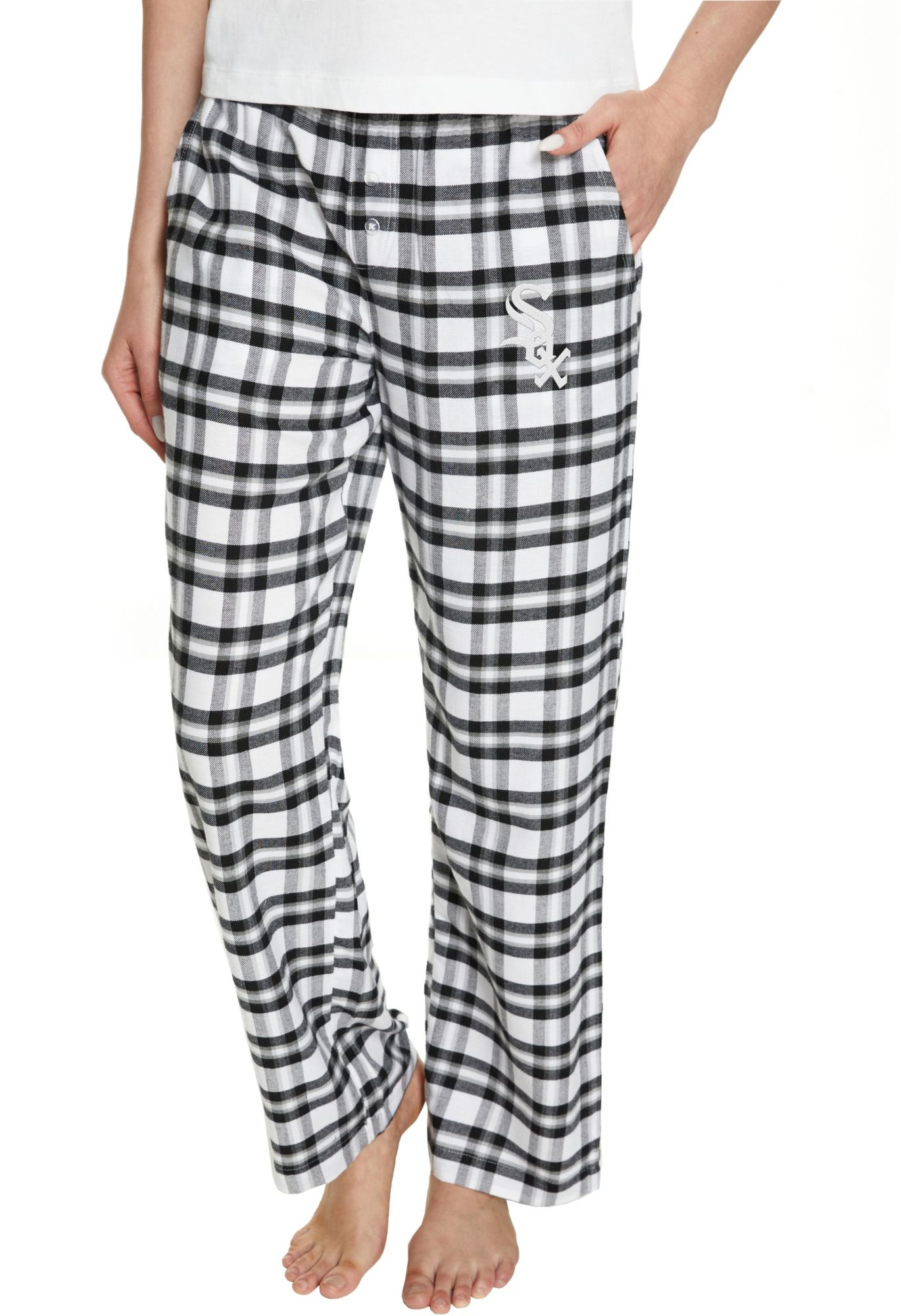 College Concepts Women's Chicago White Sox Black Sleep Pants