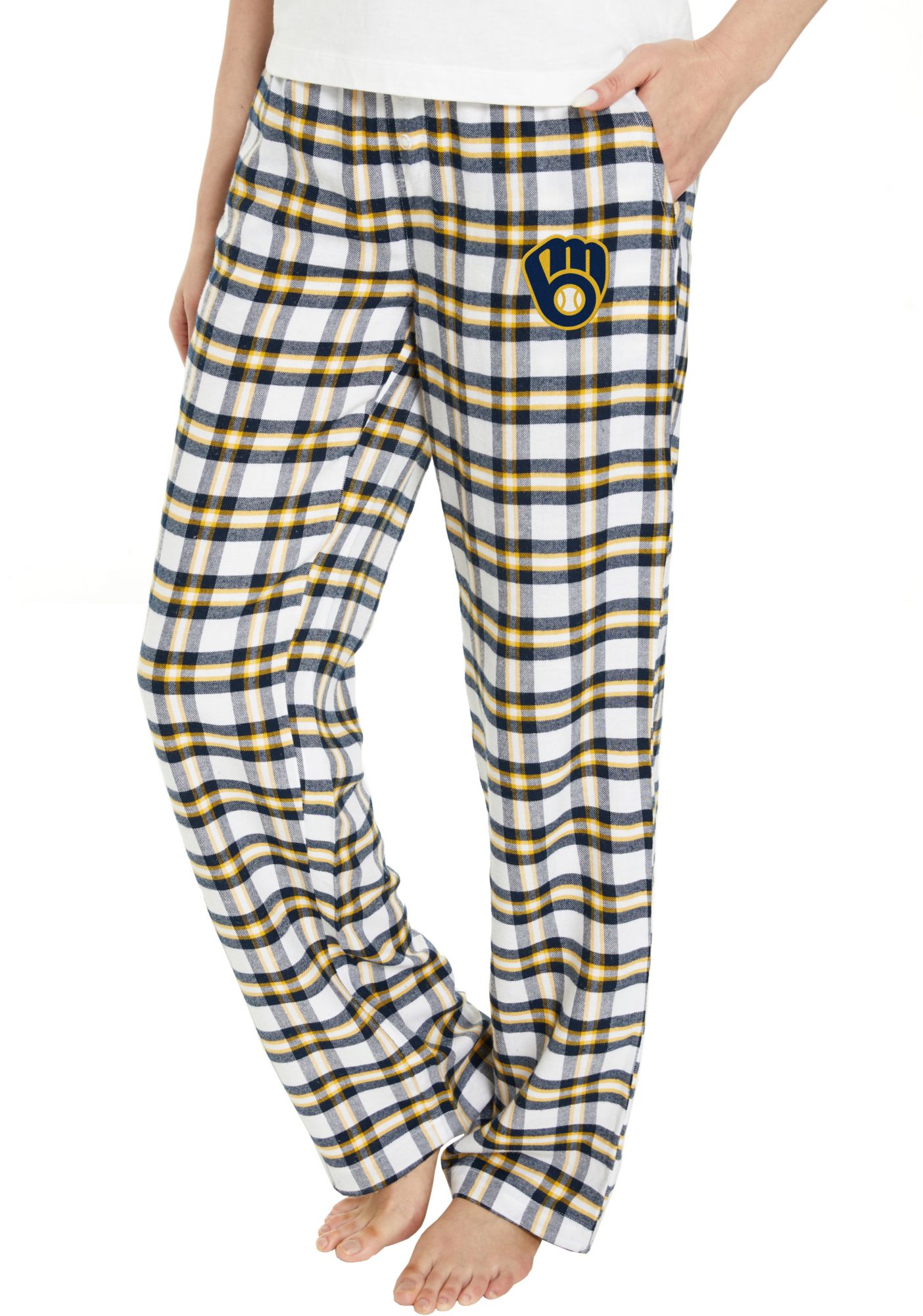 College Concepts Women's Milwaukee Brewers Navy Sleep Pants