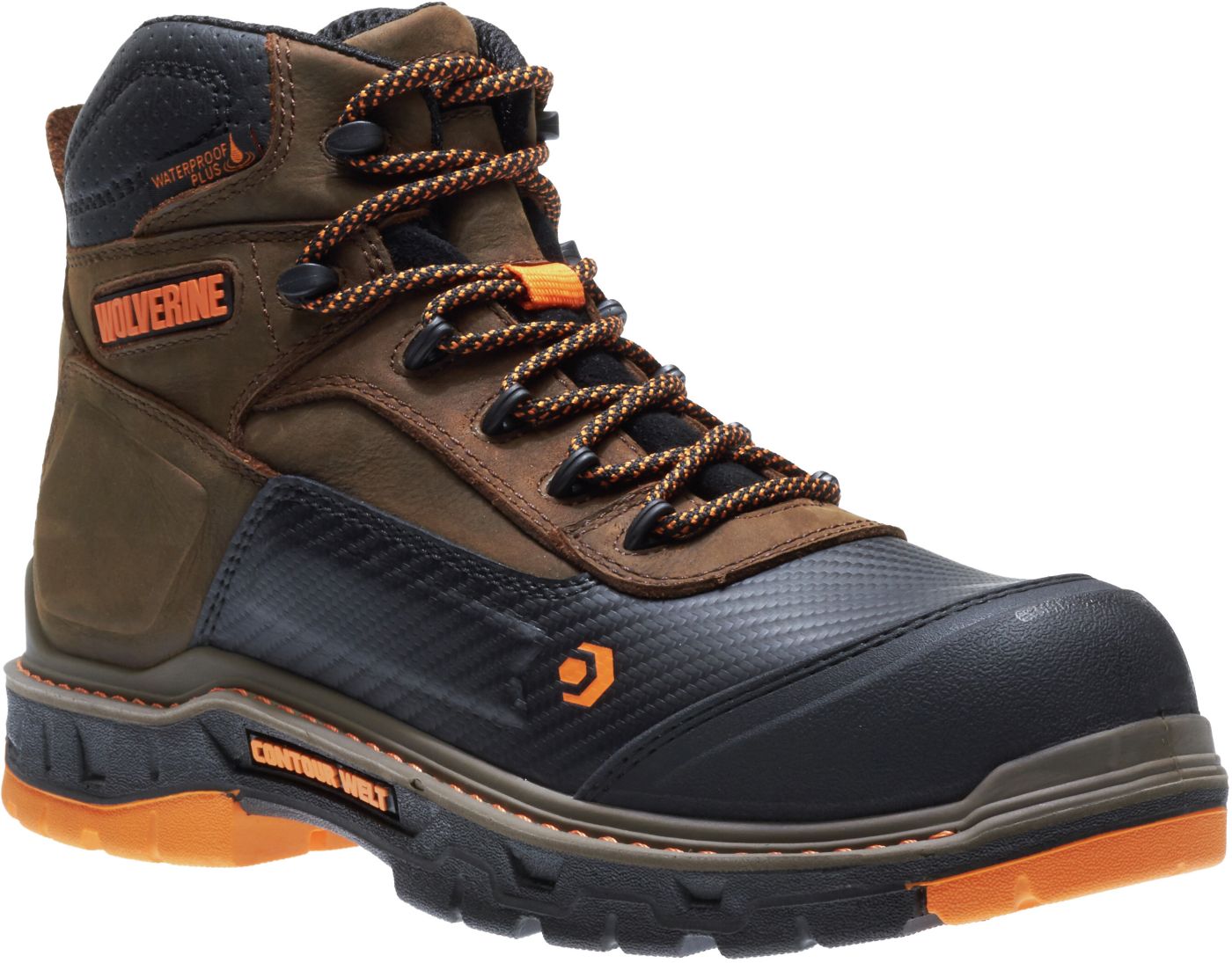 Wolverine Men s Overpass CarbonMAX 6 Waterproof Composite Toe Work Boots Dick s Sporting Goods