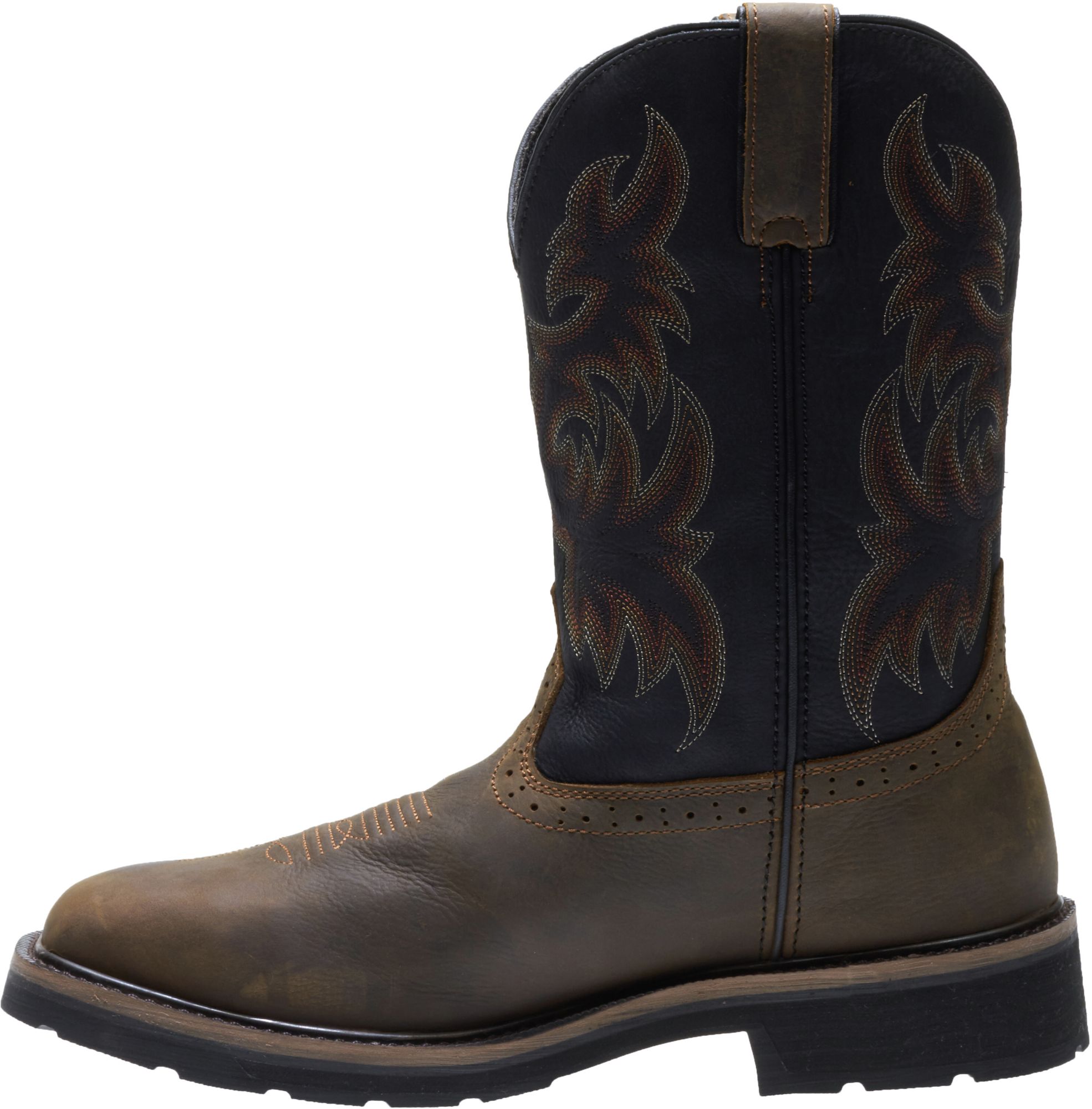 wolverine men's rancher square toe work boots