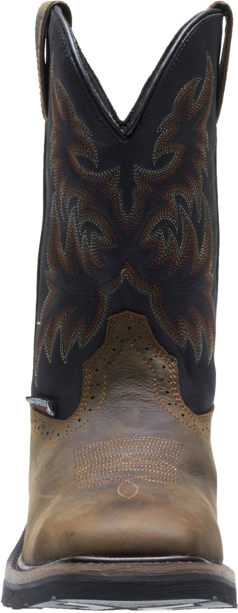 wolverine rancher square toe wellington work boots