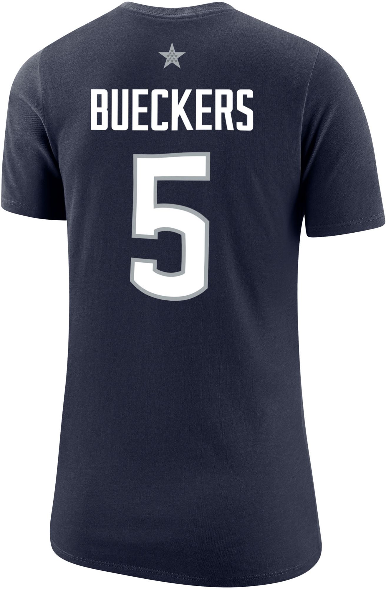 Nike Women's UConn Huskies #5 Blue Paige Bueckers Core Cotton T-Shirt product image