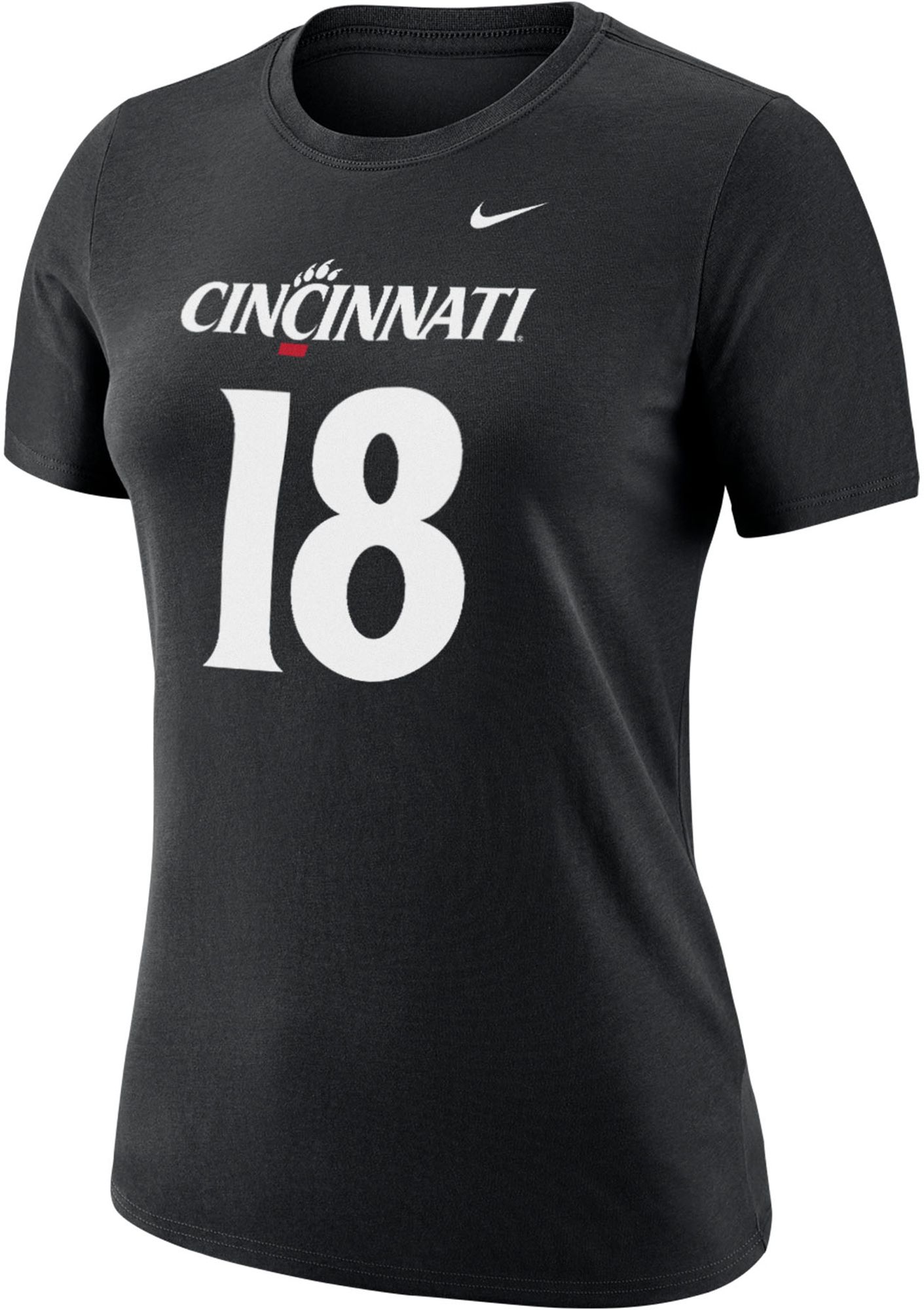 Nike Women's Cincinnati Bearcats #18 Black Travis Kelce Player T-Shirt product image