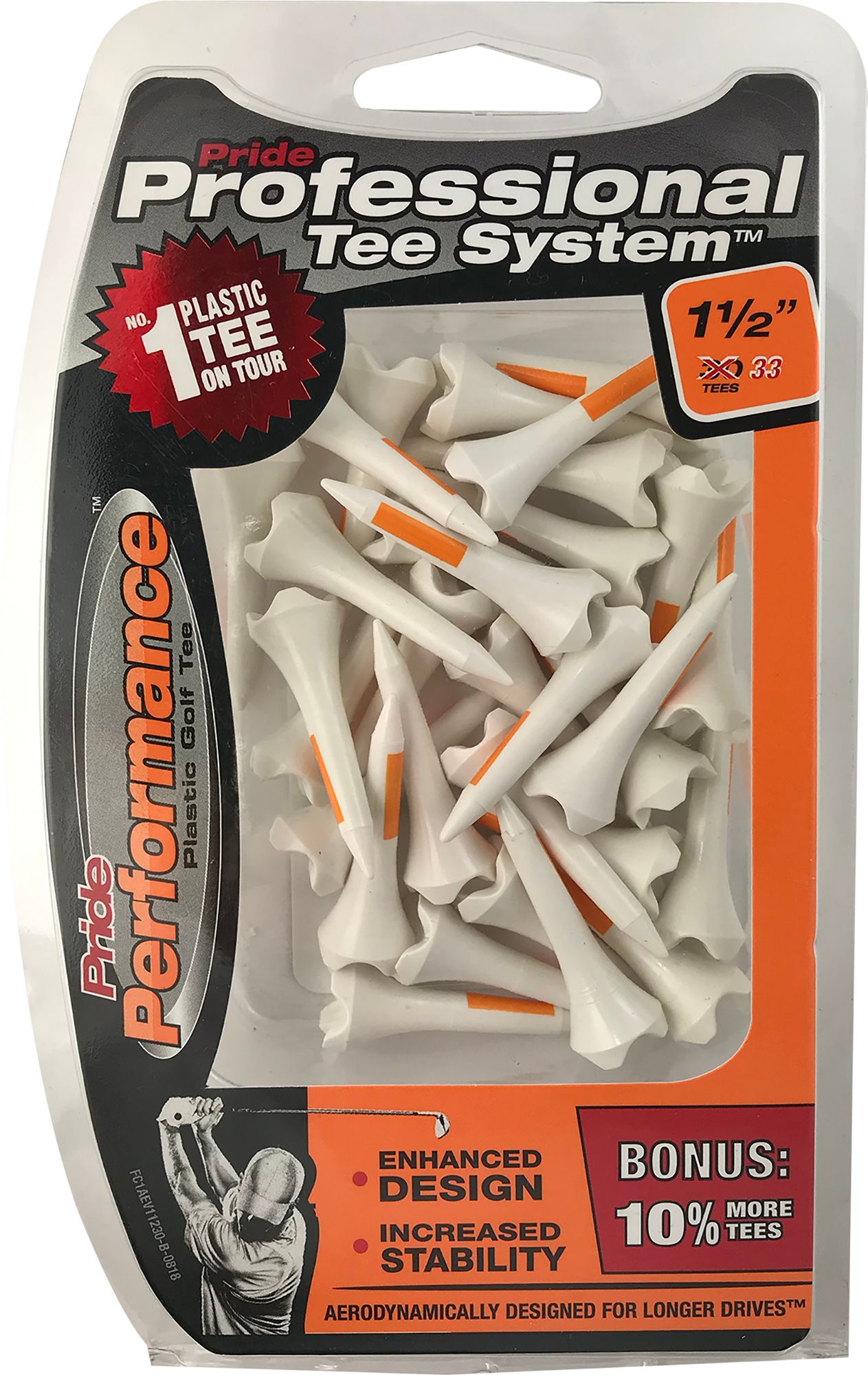 Pride PTS 1.5" Performance Golf Tees - 33 Pack