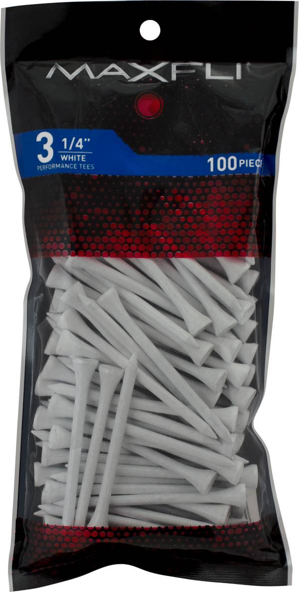 Maxfli 3 1/4'' White Golf Tees - 100 Pack product image