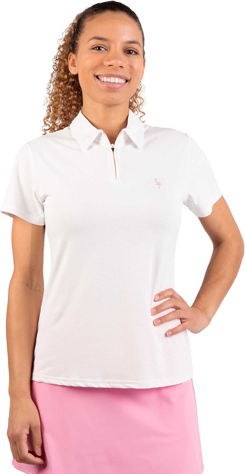 TailorByrd Women's Solid Quarter Zip Polo product image