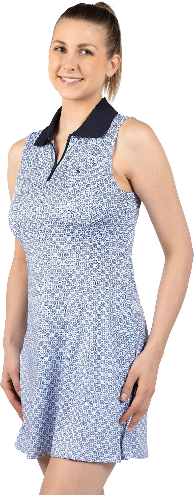 TailorByrd Women's Geo Printed Polo Dress product image