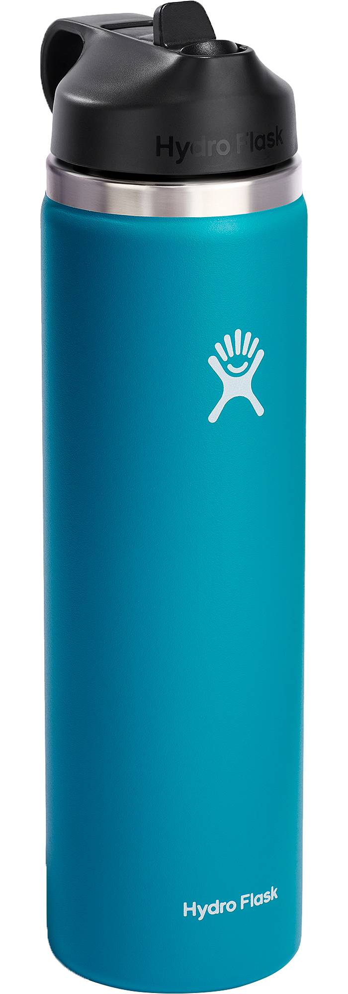 24 ounce seagrass wide straw lid Hydroflask - 4RUN3