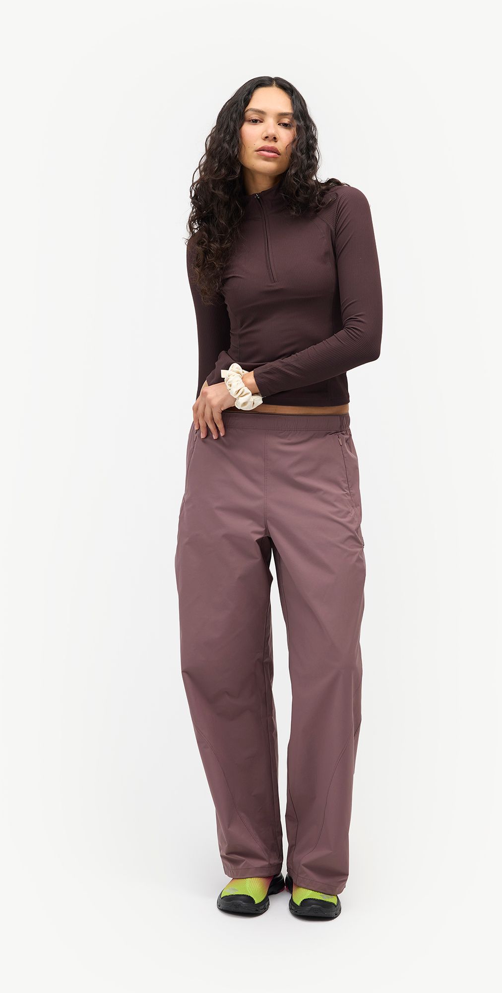 Halfdays Women's Julie Rib 1/4 Zip Top product image