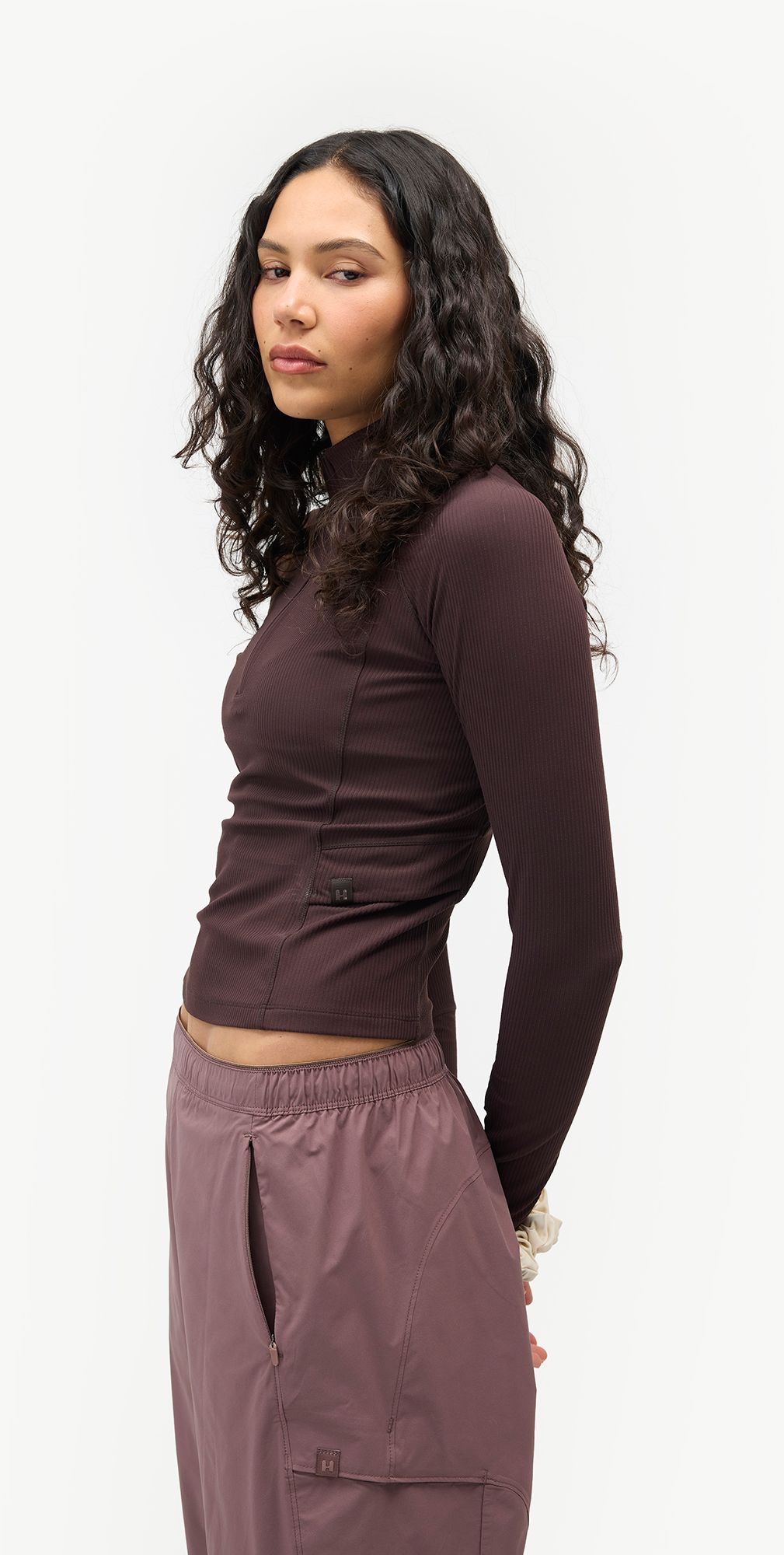 Halfdays Women's Julie Rib 1/4 Zip Top product image