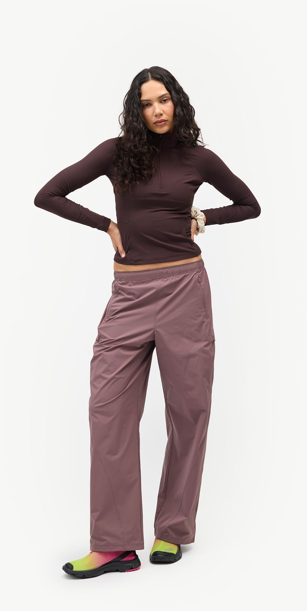 Halfdays Women's Julie Rib 1/4 Zip Top product image