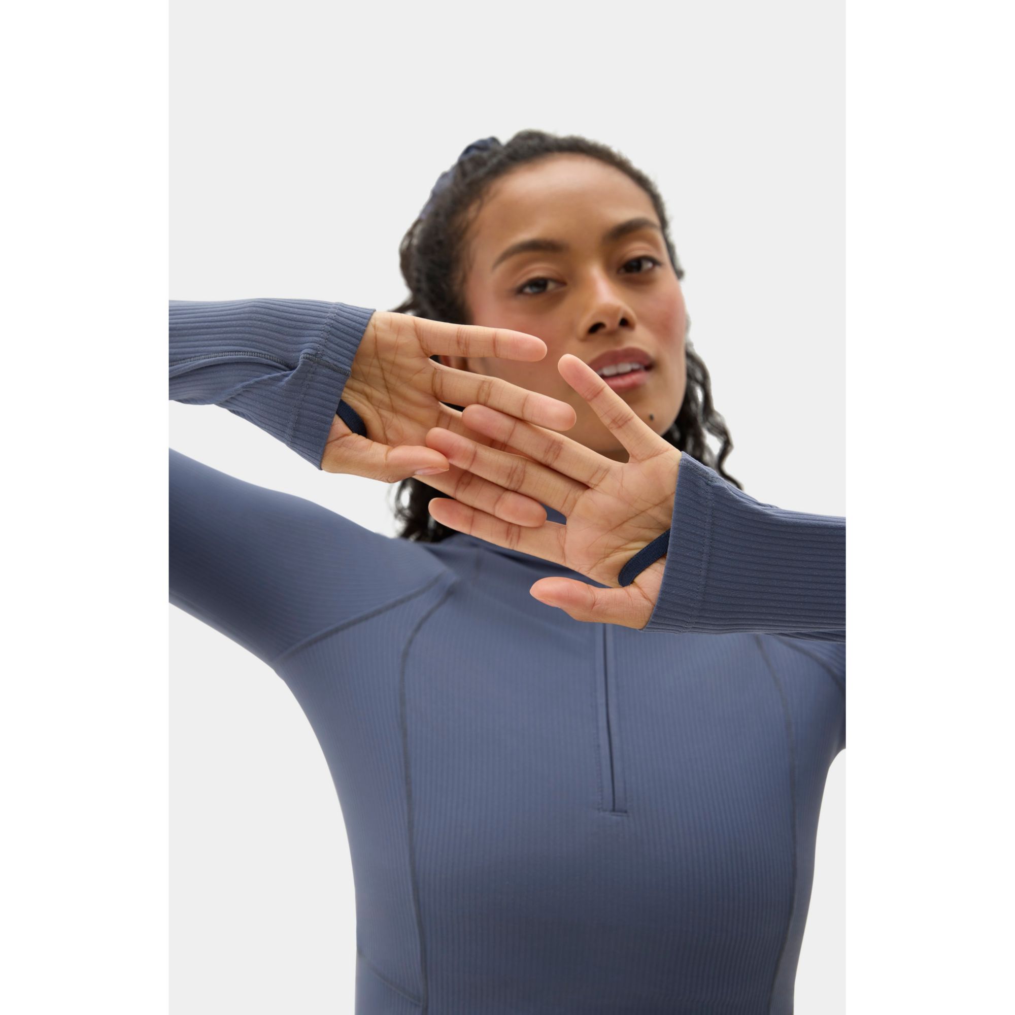 Halfdays Women's Julie Rib 1/4 Zip Top product image