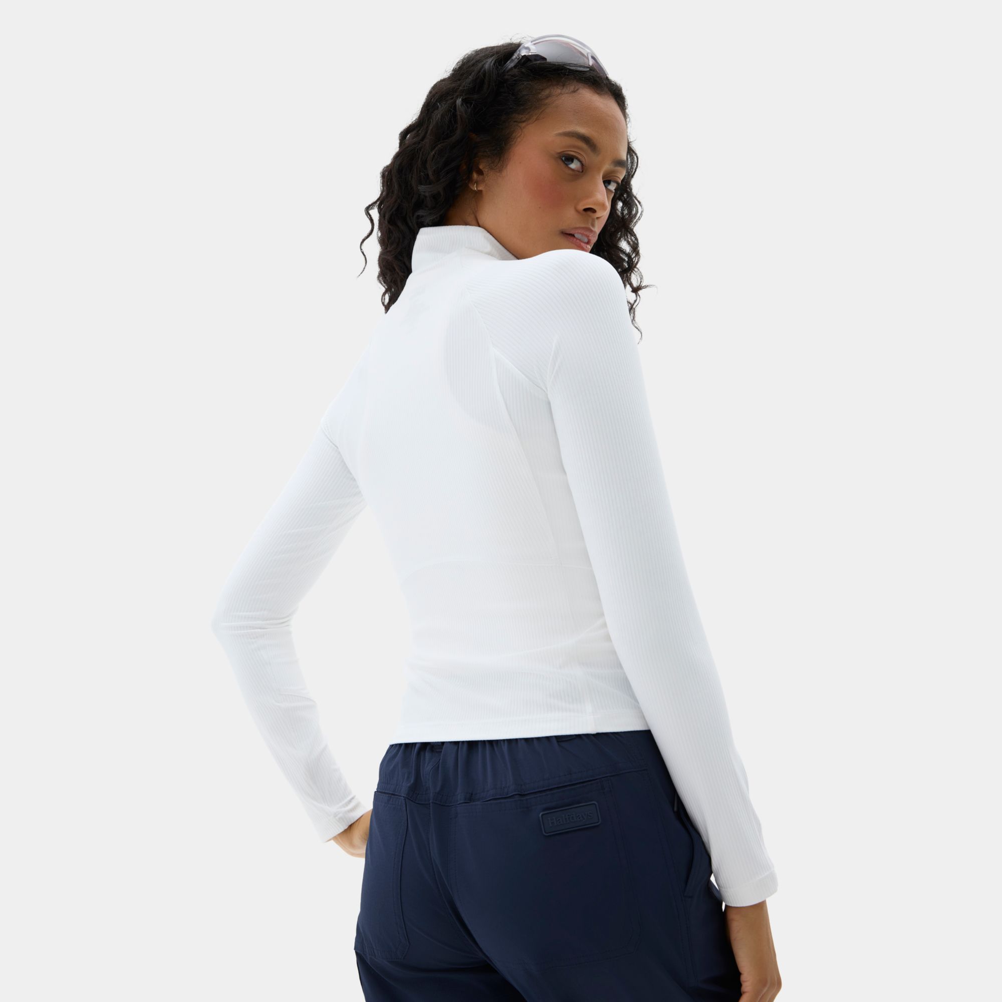 Halfdays Women's Julie Rib 1/4 Zip Top product image